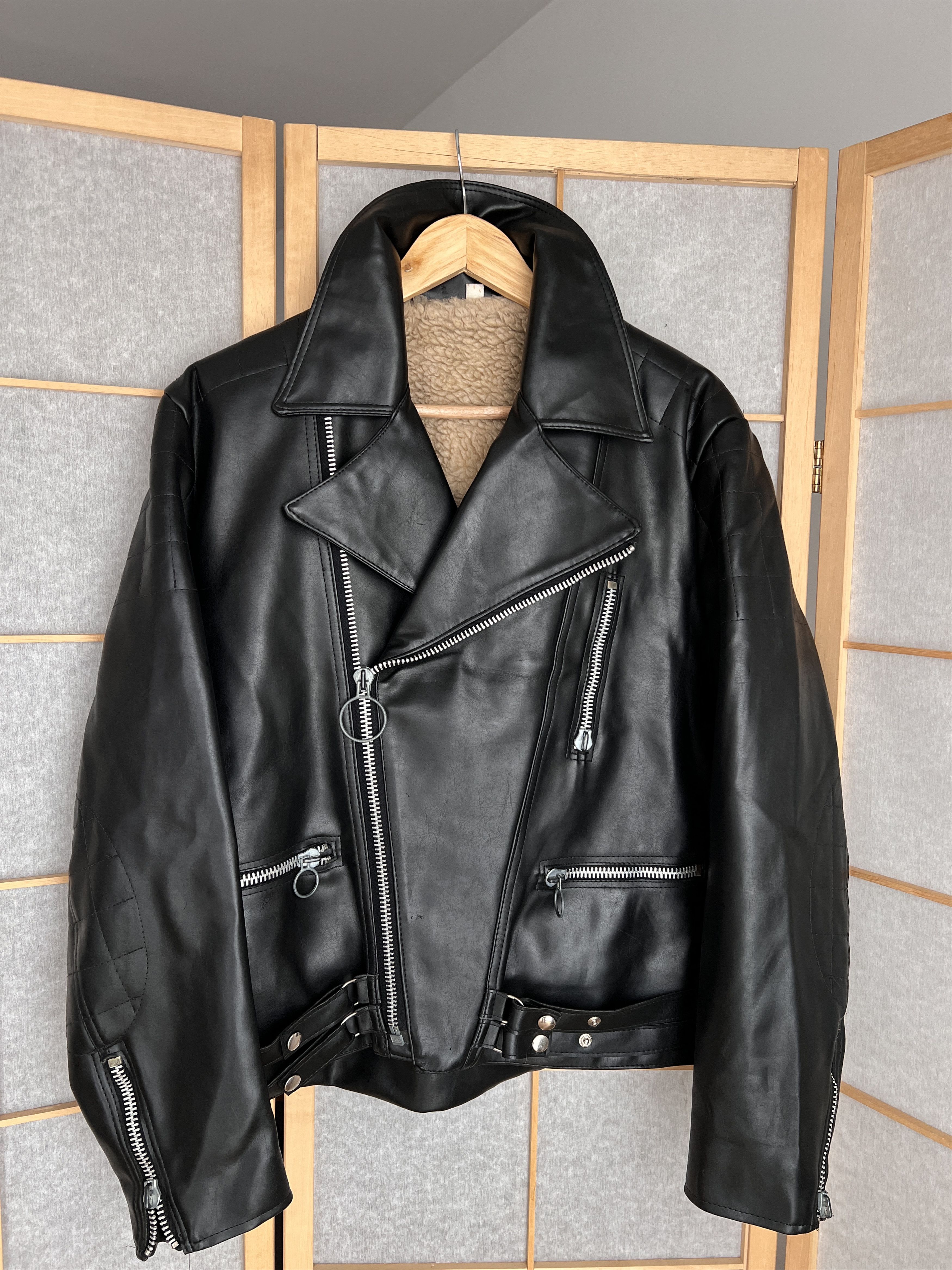 Hysteric Glamour Vegan eco leather 90s Biker jacket bomber opium avant garde Size US M / EU 48-50 / 2 - 2 Thumbnail