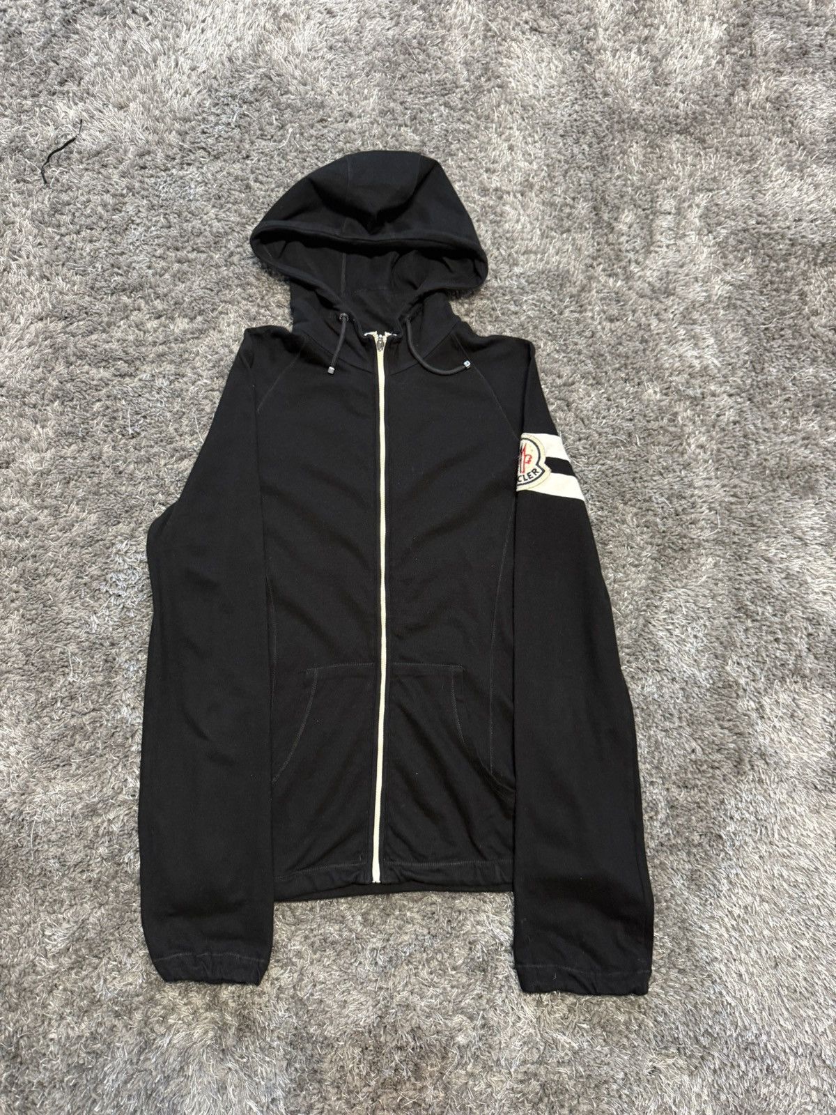 Moncler Big Logo Maglia Cardigan Zip Hoodie Sweater