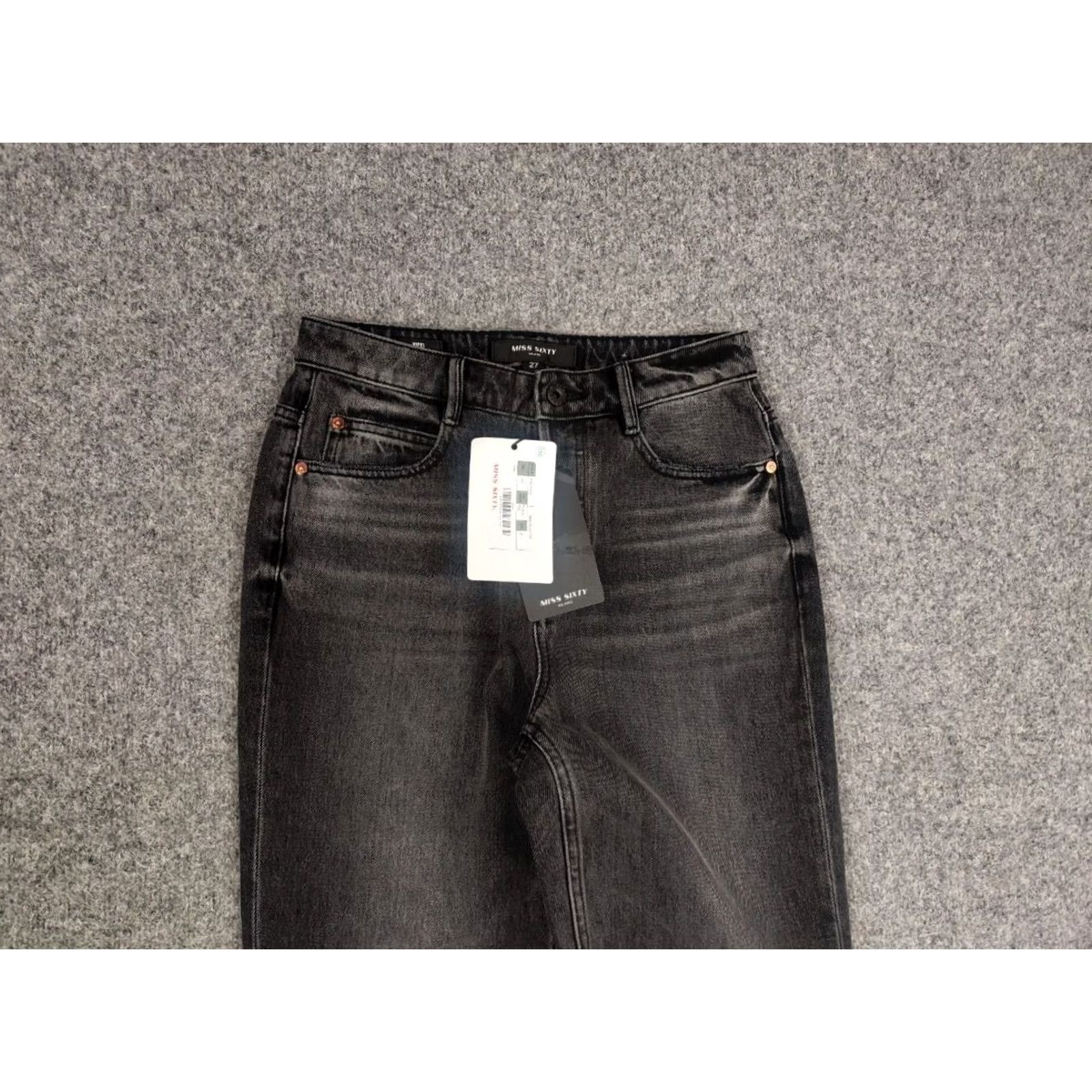 Miss Sixty Miss Sixty Vicki Mom Jeans Women 27 Gray Denim 5-Pocket Distressed Vintage 90s Logo Style Size 27" / US 4 / IT 40 - 4 Thumbnail