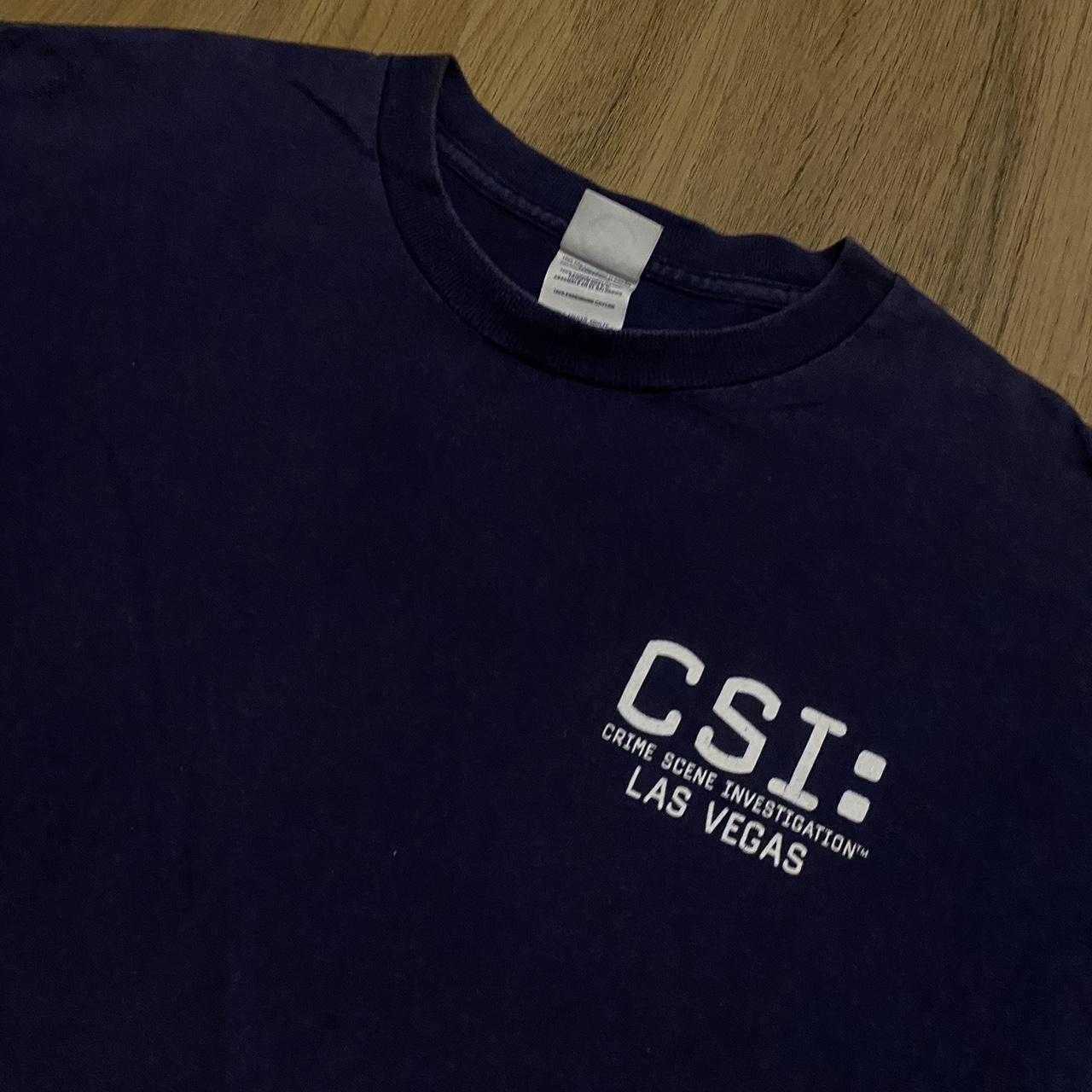 Delta Navy CSI Las Vegas TV show promo T-shirt #CSI Size US L / EU 52-54 / 3 - 3 Thumbnail