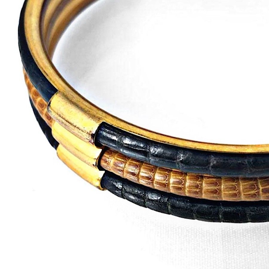 Gucci Authentic Vintage Gucci Early 1960’s Gold Plated Bangle Size ONE SIZE - 5 Thumbnail