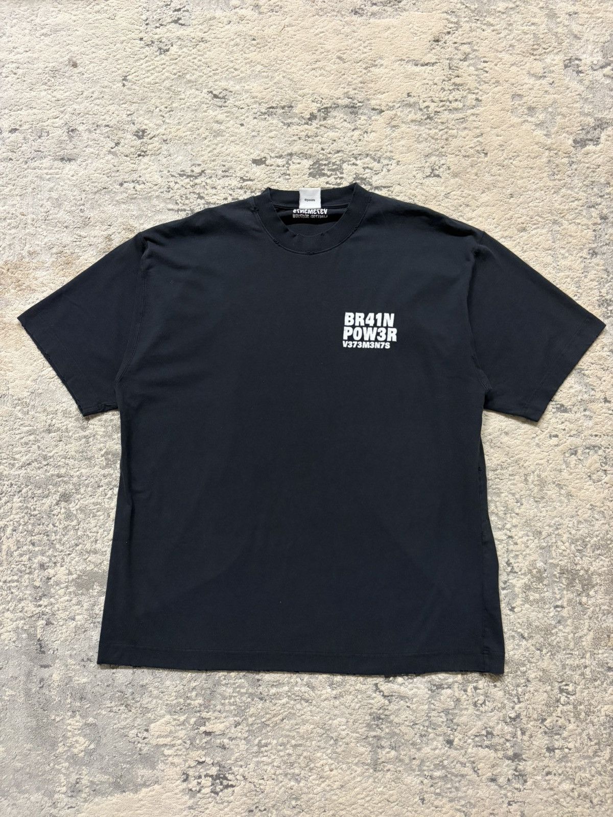 Vetements Vetements - AW23 Brain Power Message T Shirt Size US XL / EU 56 / 4 - 1 Thumbnail