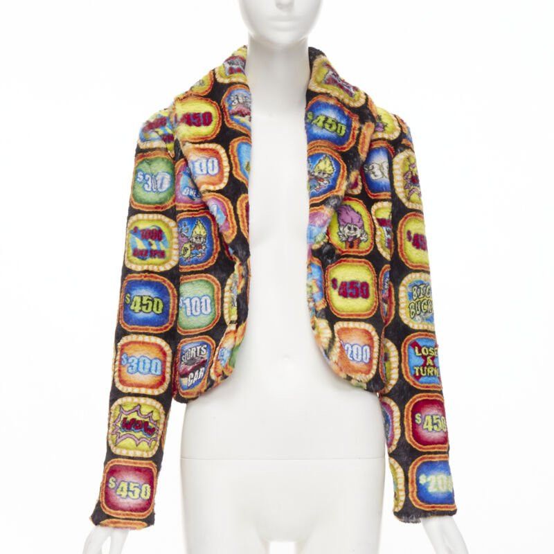 Moschino MOSCHINO Couture! TROLLS 2019 Runway Game Show faux fur jacket IT38 S Size XS / US 0-2 / IT 36-38 - 1 Thumbnail