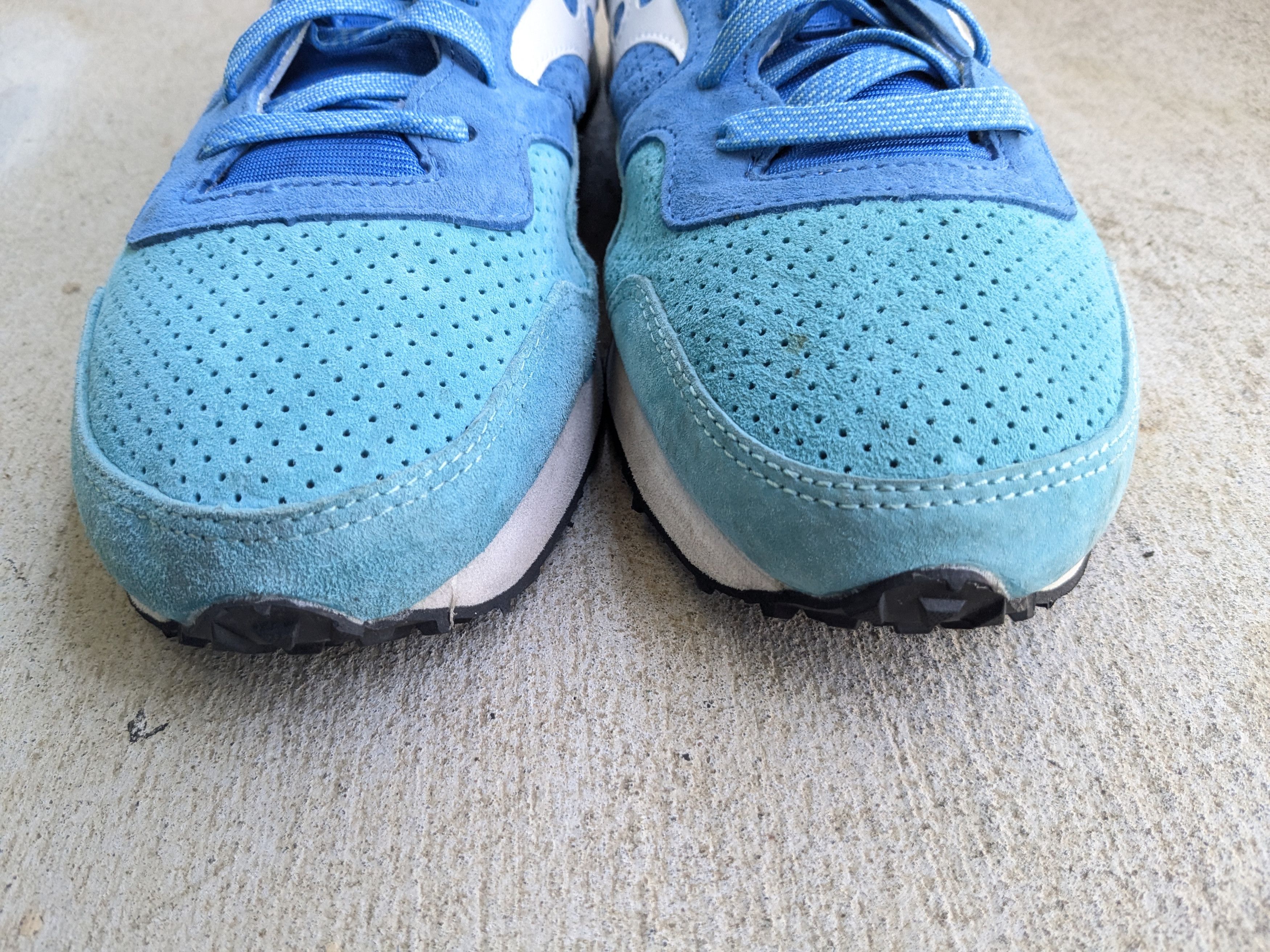 Saucony Saucony DXN Trainer Bermuda Pack 10.5 Blue Green Suede Size US 10.5 / EU 43-44 - 2 Thumbnail