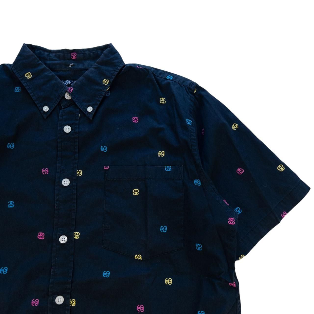 Stussy Vintage Stussy Monogram Short Sleeve Shirt Size M Size US M / EU 48-50 / 2 - 4 Thumbnail