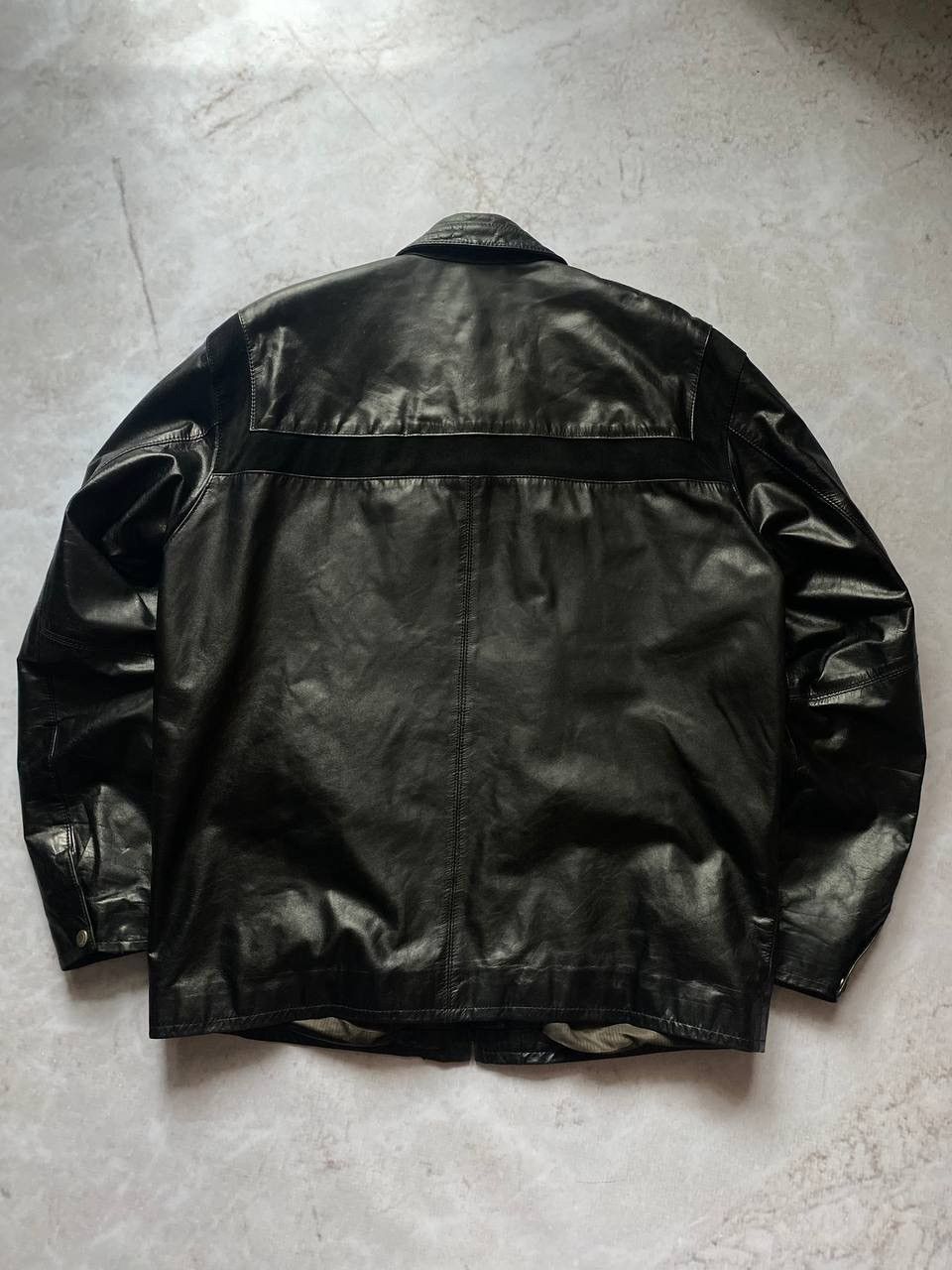 Genuine Leather Vintage Leather Bomber Jacket Moto Y2K Schott Style Size US L / EU 52-54 / 3 - 9 Thumbnail