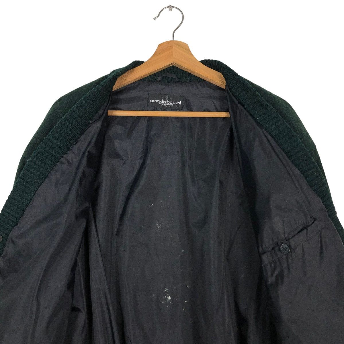 Japanese Brand 🔥VINTAGE BOMBER JACKET WOOL ARNALDO BASSINI ISSEY MIYAKE Size US L / EU 52-54 / 3 - 14 Thumbnail