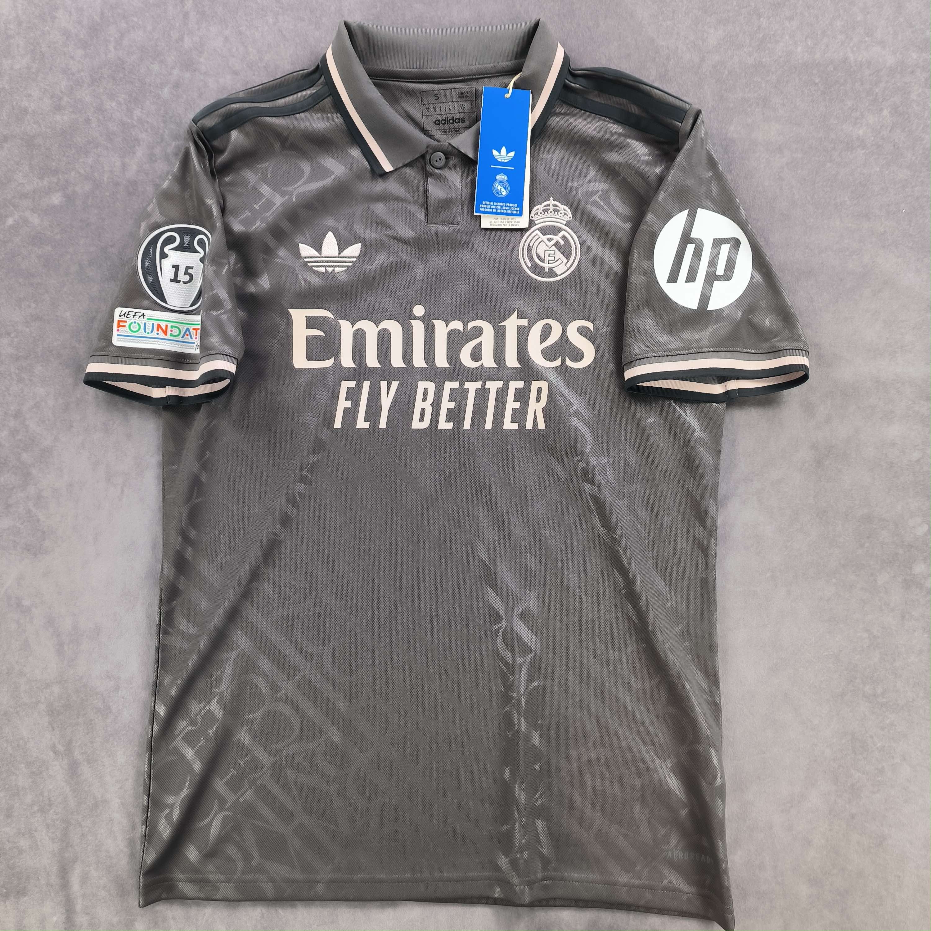 Adidas NEW Real Madrid 2024-25 third UCL Mbappe football jersey S Size US S / EU 44-46 / 1 - 2 Thumbnail