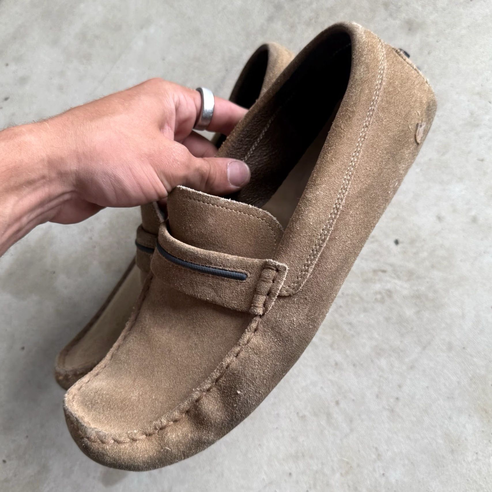Lacoste Lacoste Concours Loafers Dress Men 10 Leather Brown Suede Leather D Upper Slip On Vintage No Size US 9 / EU 42 - 6 Thumbnail
