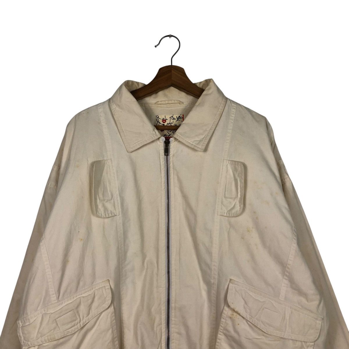 Japanese Brand 🔥VINTAGE BOMBER JACKET BONDAGE PARACHUTE HALF ISSEY MIYAKE Size US M / EU 48-50 / 2 - 5 Thumbnail
