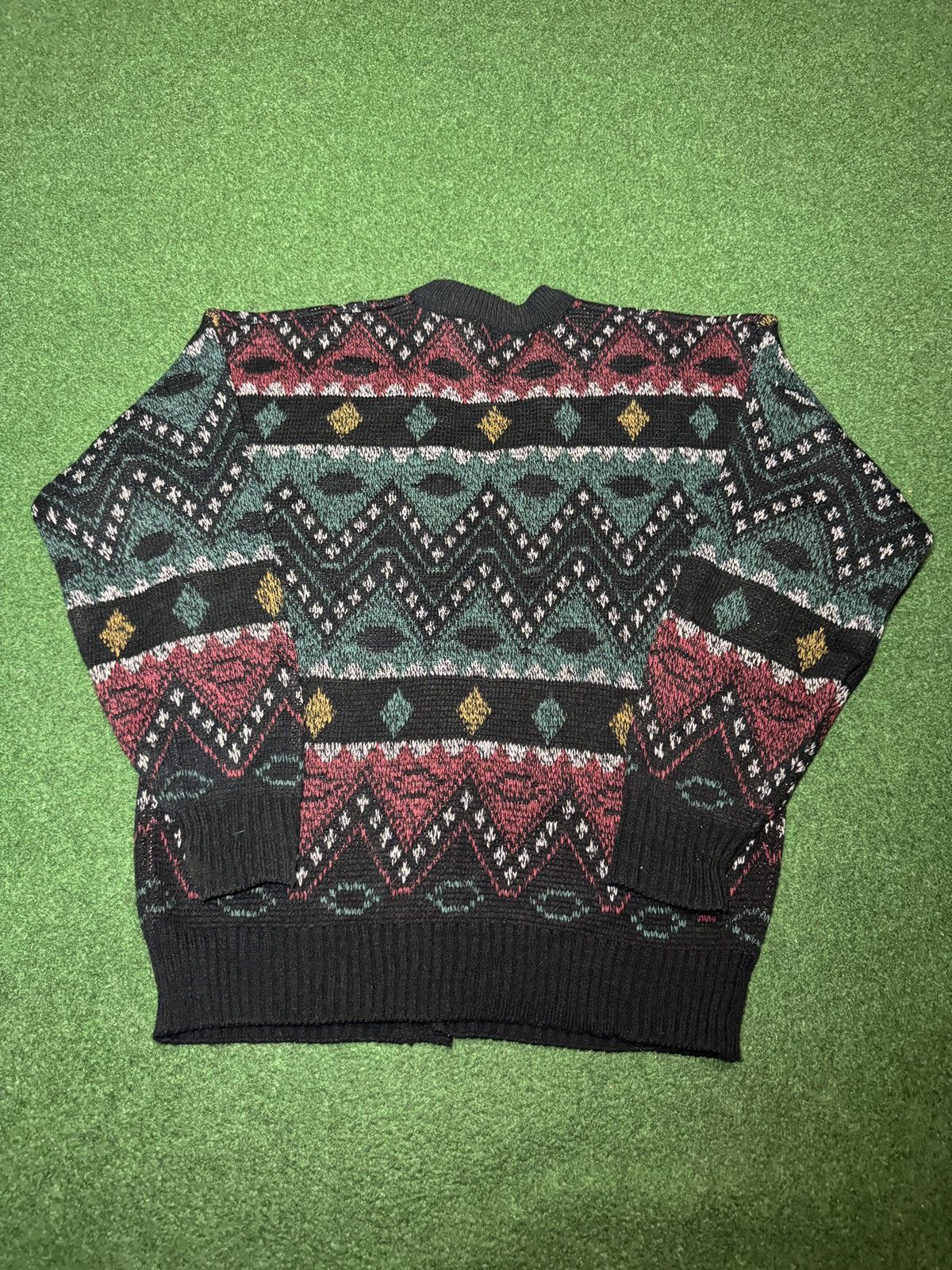 Sears Vintage Sears Hipster Grandpa Abstract M Oversized Cardigan Size US M / EU 48-50 / 2 - 4 Thumbnail
