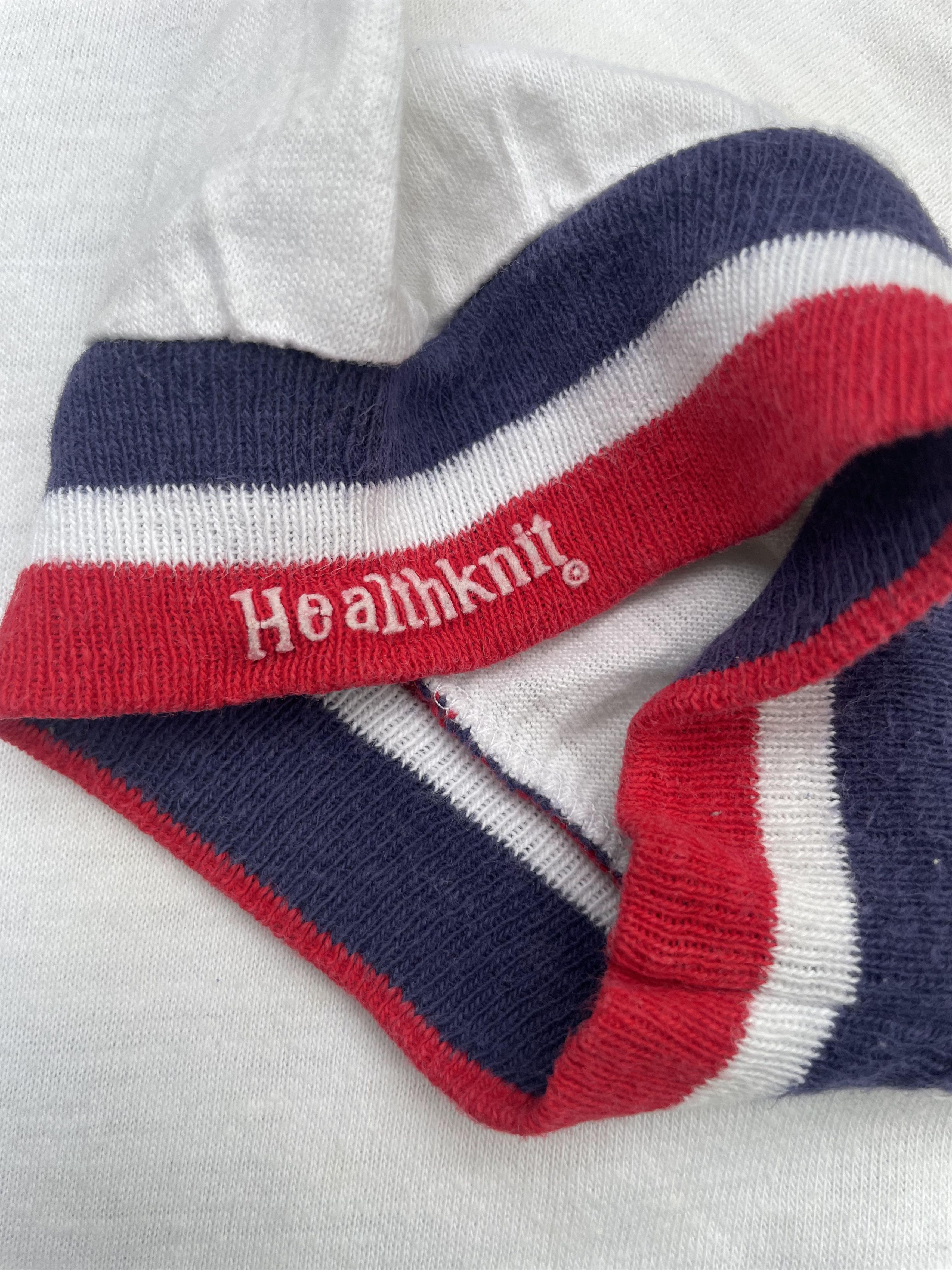 Vintage Vintage Healtknit Cotton Jersey Ringger Tshirt Size US L / EU 52-54 / 3 - 9 Thumbnail
