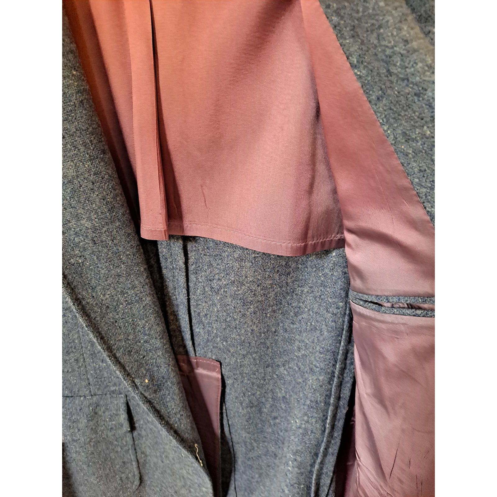 Other Vintage Don Douglas for Hess Blue Suit Jacket Size 46L Size 46R - 6 Thumbnail