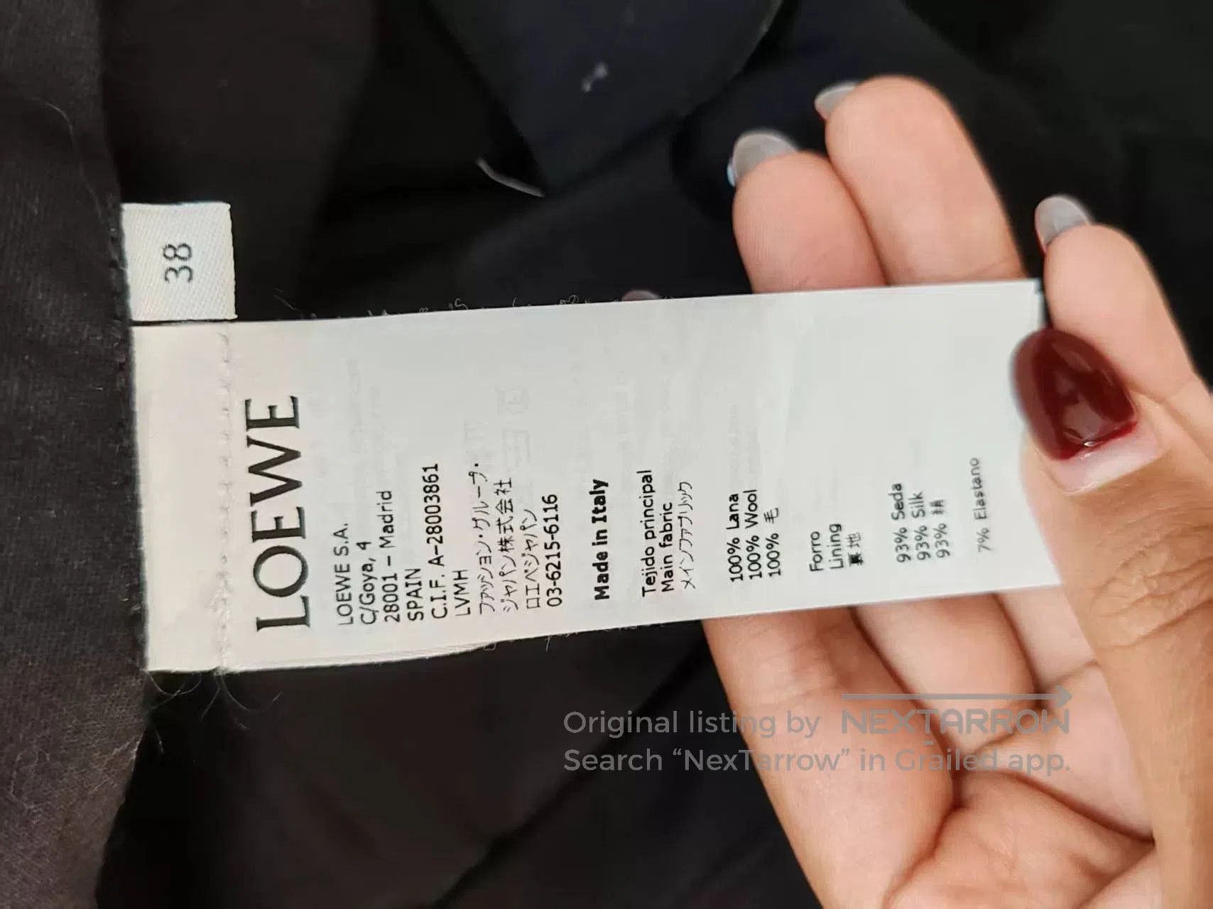 Loewe Loewe Wool Pants for Sale. Size US 32 / EU 48 - 4 Thumbnail