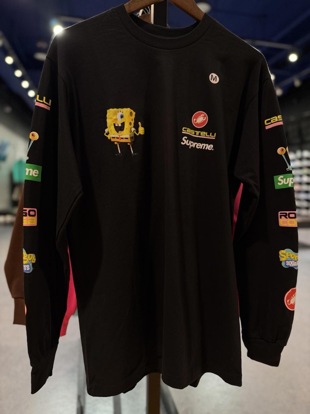 Supreme Supreme SpongeBob/Castelli Racing L/S Tee Black Medium Size US M / EU 48-50 / 2 - 3 Thumbnail