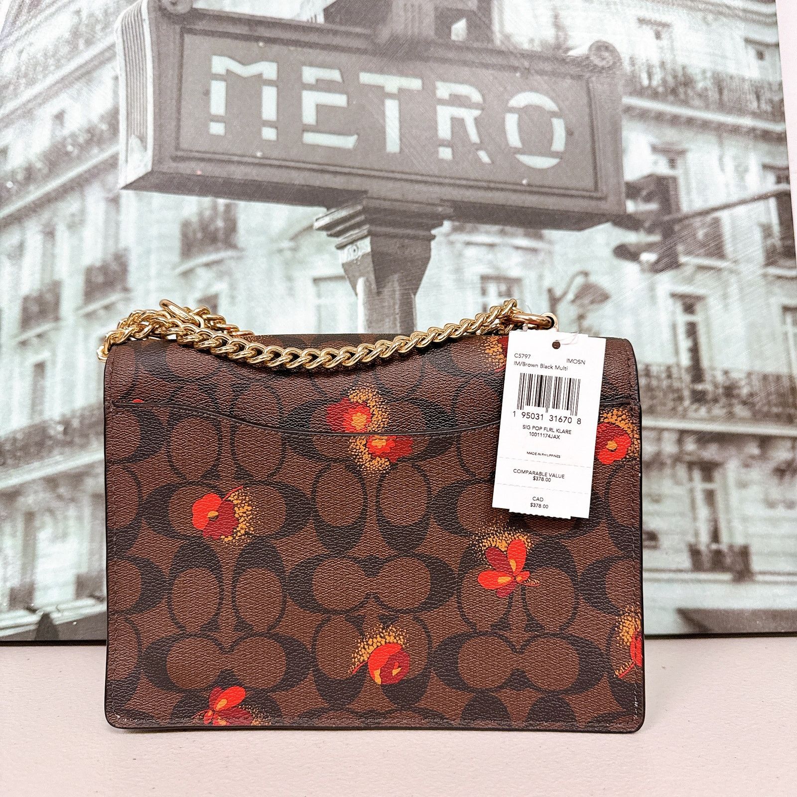 Coach Coach C5797 Klare Signature Canvas With Pop Floral Print Size ONE SIZE - 2 Thumbnail