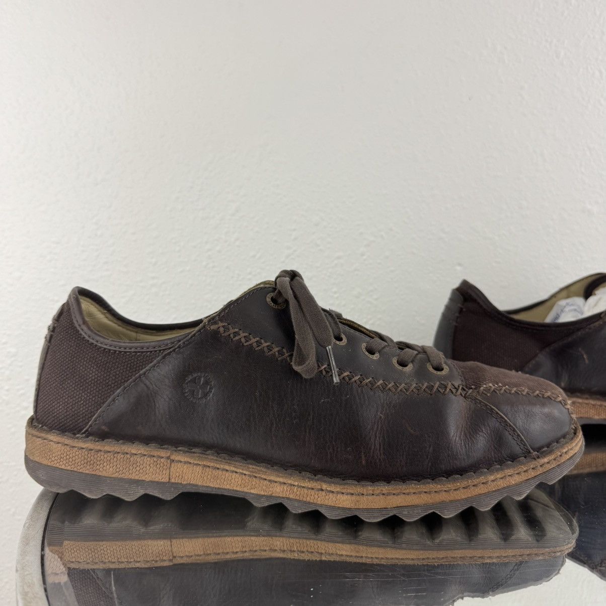 Dr. Martens DR. MARTENS Mens Dark Brown Leather Lace Up Oxford Sneakers Size US 13 / EU 46 - 3 Thumbnail