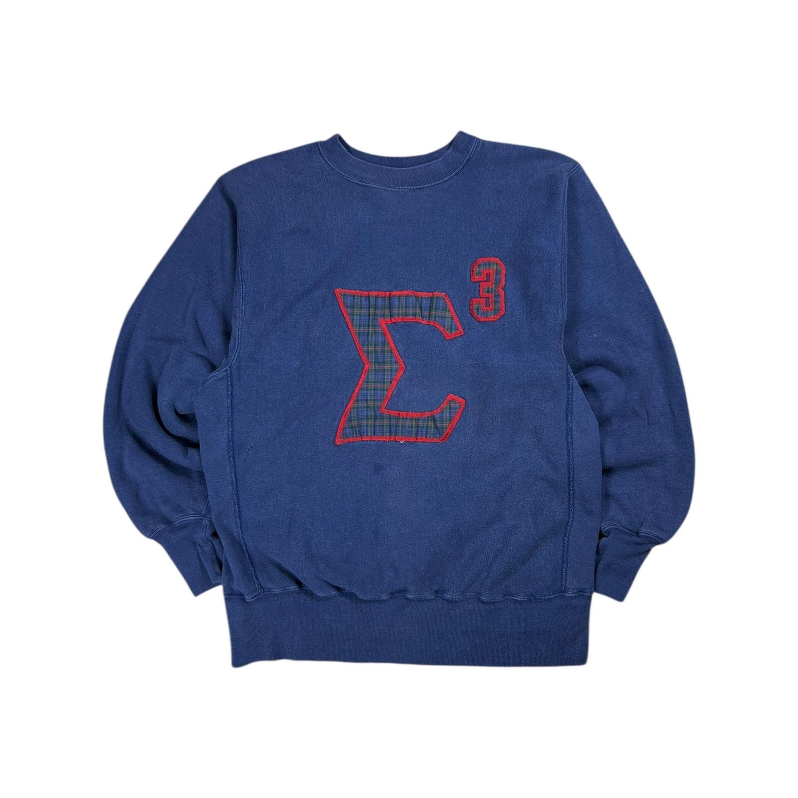 Champion × Vintage Vintage 90s Champion reverse weave faded fraternity crewneck Size US L / EU 52-54 / 3 - 1 Thumbnail