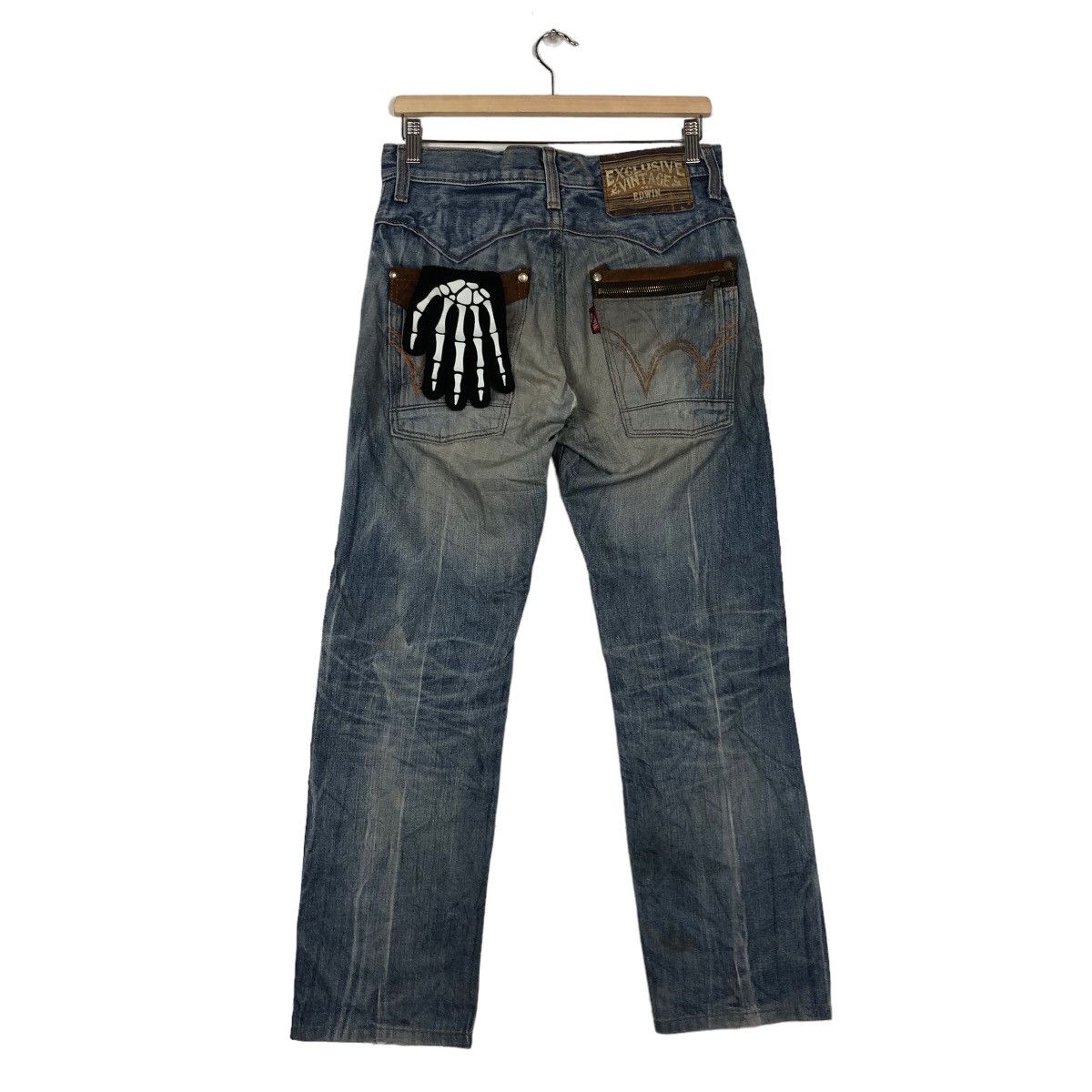 Japanese Brand 🔥90’s Vintage Edwin Denim Jeans Cowboys Design Size US 30 / EU 46 - 7 Thumbnail