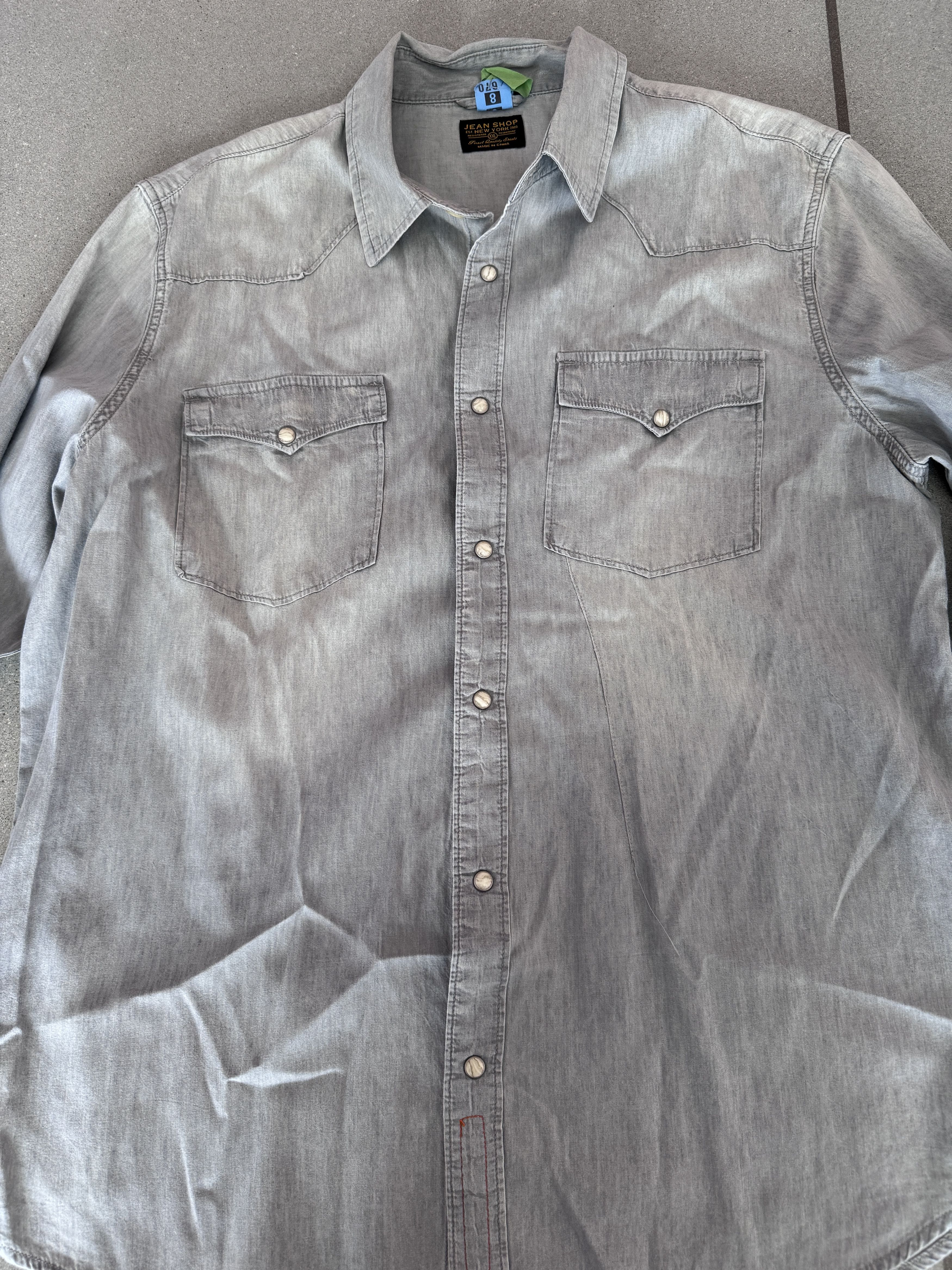 Jean Shop Chambray Western shirt with MOP snap buttons Size US XXL / EU 58 / 5 - 1 Thumbnail