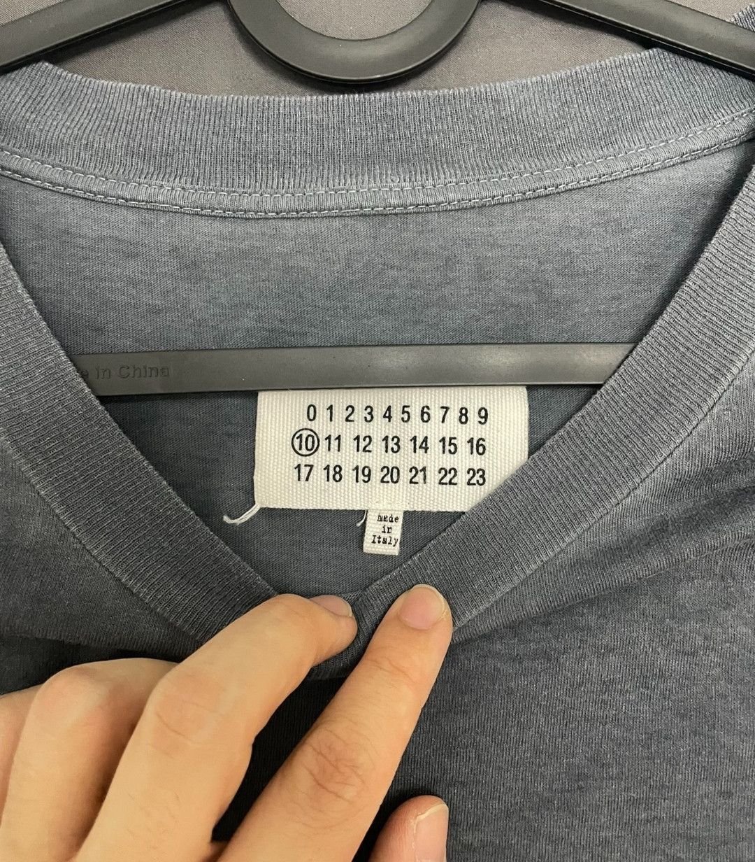 Maison Margiela Maison margiela portrait wash grey-blue short sleeves-2505 Size US XS / EU 42 / 0 - 2 Thumbnail