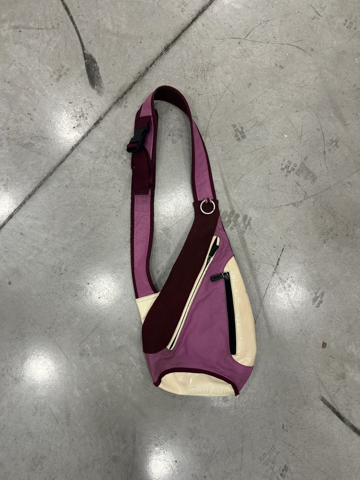 Miu Miu Miu Miu 1999 / Backpack / Teardrop / Sling Bag Pink