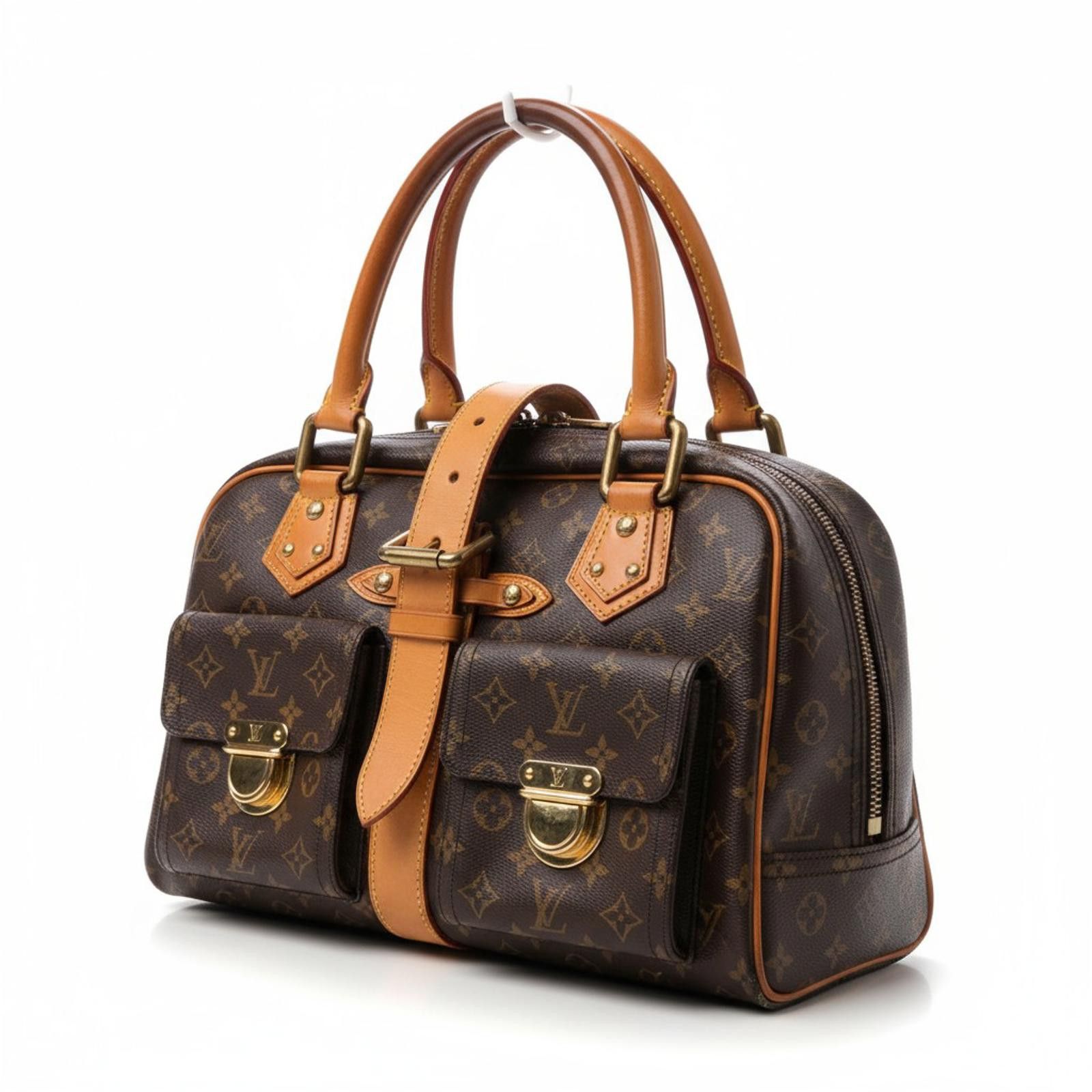 Louis Vuitton Louis Vuitton - Manhattan Monogram Canvas Handbag Leather Size ONE SIZE - 1 Thumbnail