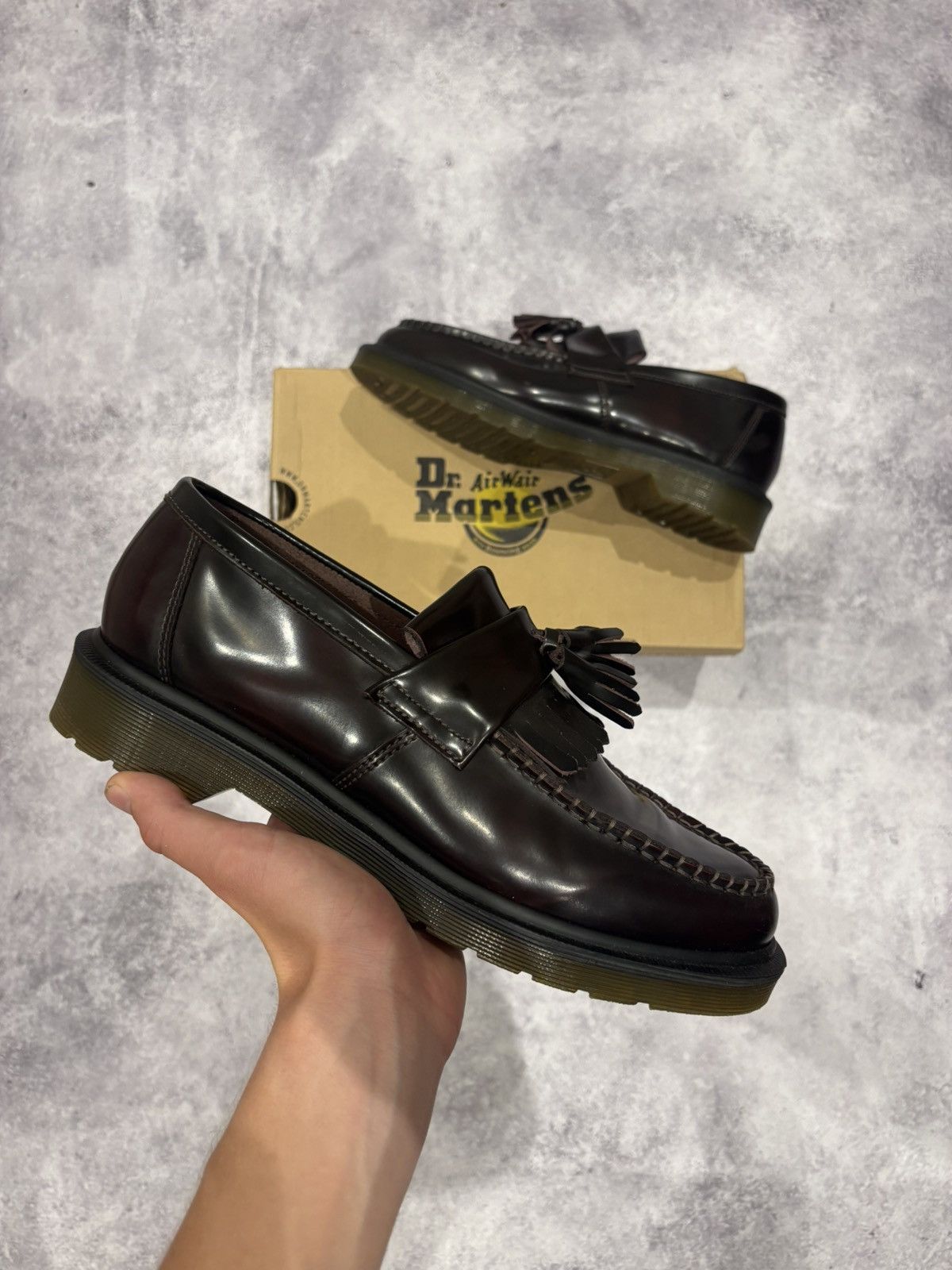 Dr. Martens Dr. Martens Cherry red Adrian tassel loafers Size US 9 / EU 42 - 1 Thumbnail