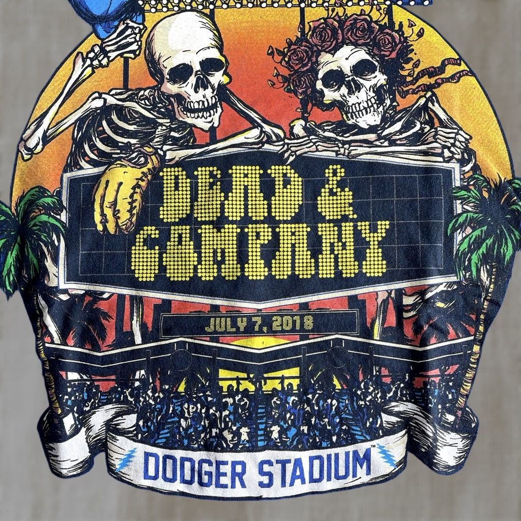 Vintage Dead And Company Shirt Men’s Medium Dodgers Stadium 2018 Bertha Stadium Blue M & M Regular T-Shirt Men Size US M / EU 48-50 / 2 - 1 Thumbnail