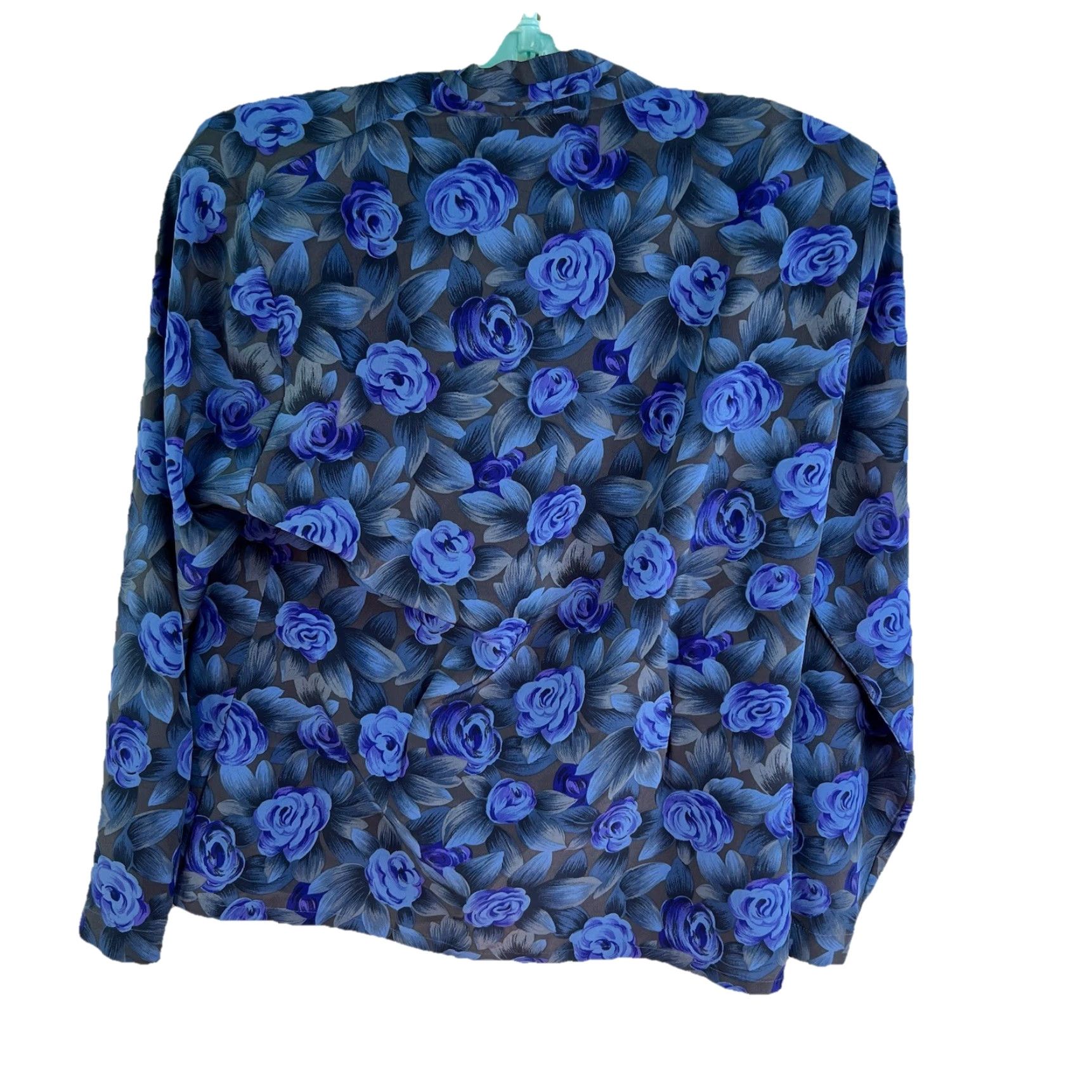 Pendleton VINTAGE Pendleton Floral Blouse Country Sophisticates Size 8 Petite Blue Wool Polyester Balloon Sleeve Mens? Wait. Size M / US 6-8 / IT 42-44 - 6 Thumbnail
