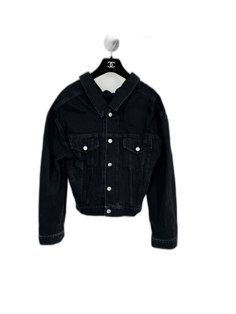 Balenciaga Balenciaga Denim Jacket in Black, Size 36 Size S / US 4 / IT 40 - 1 Thumbnail