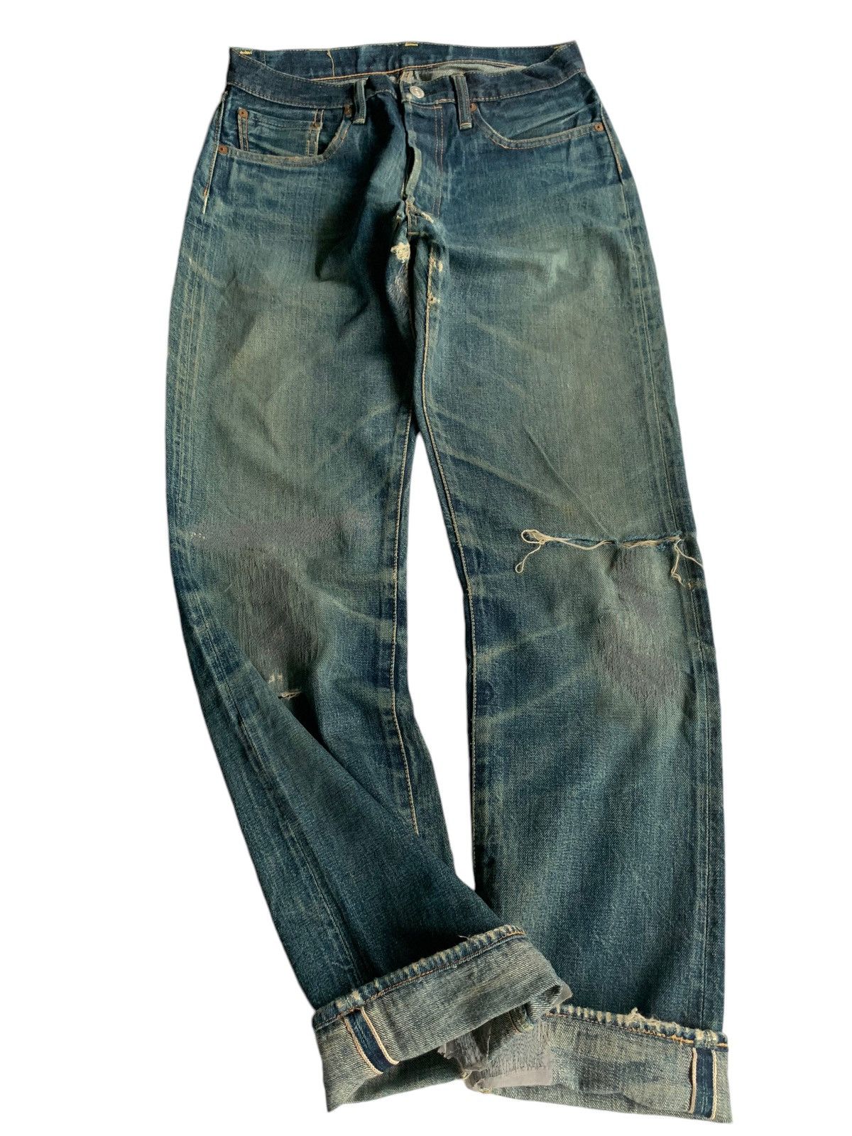 Kapital Vintage Go West Button fly Japan Selvedge distressed denim Size US 30 / EU 46 - 5 Thumbnail