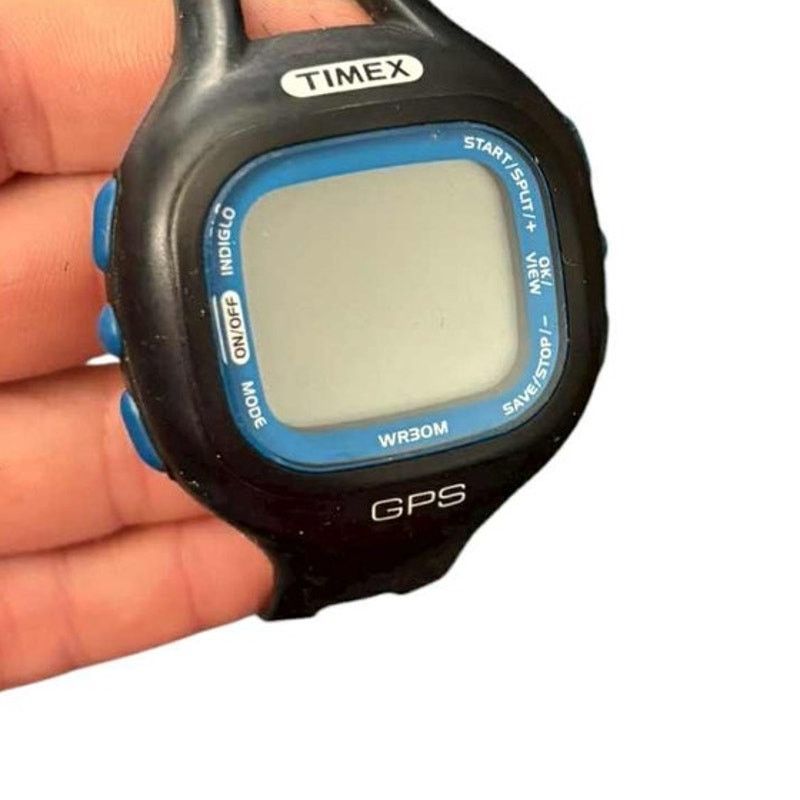 Timex Timex GPS WR30M Ironman Fitness Watch Blue Vintage Sports Size ONE SIZE - 2 Thumbnail