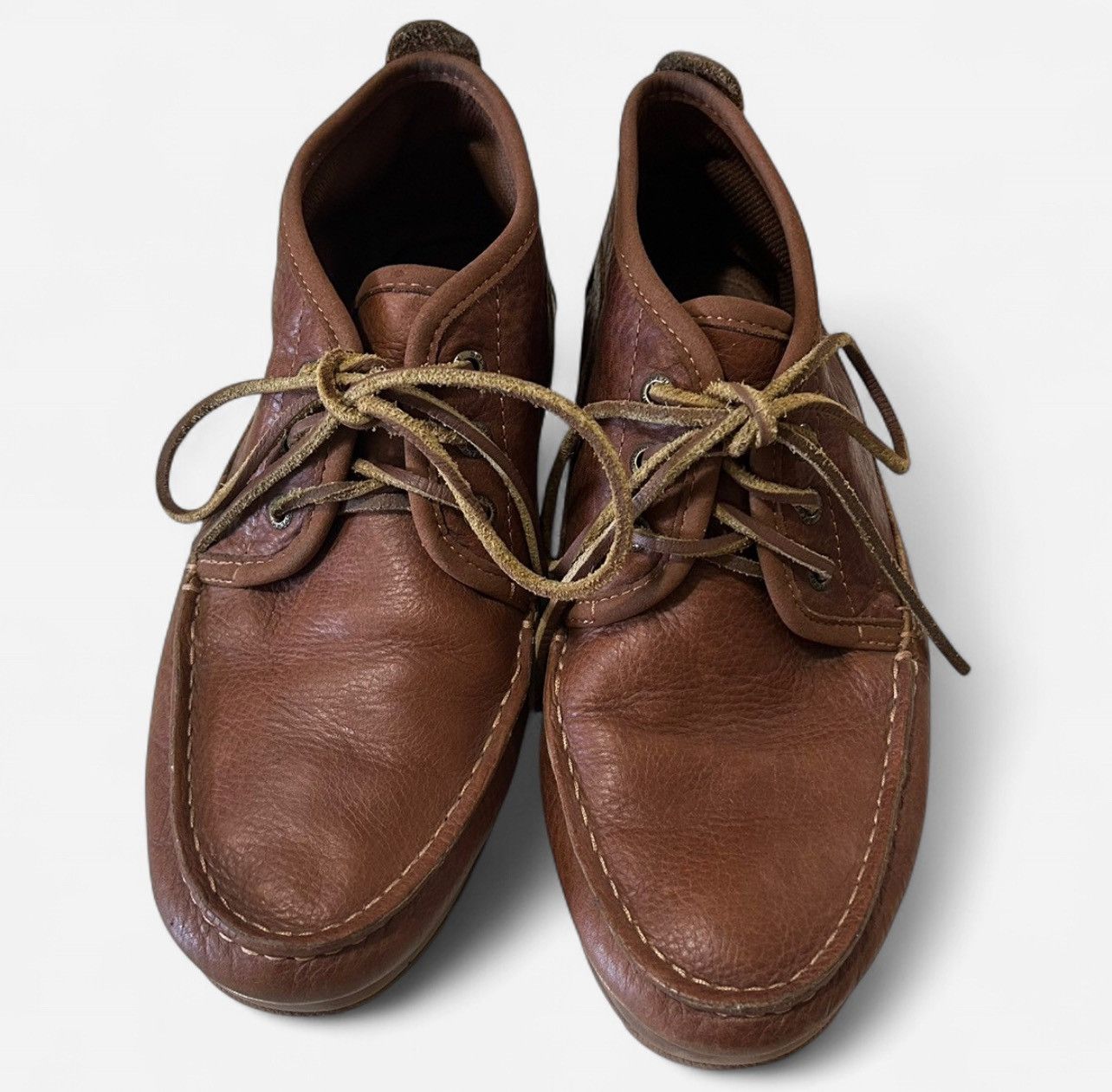 Sperry Sperry Leather Cognac Brown Chukka Hi Top Boat Shoes Size 8 Size US 8 / EU 41 - 2 Thumbnail