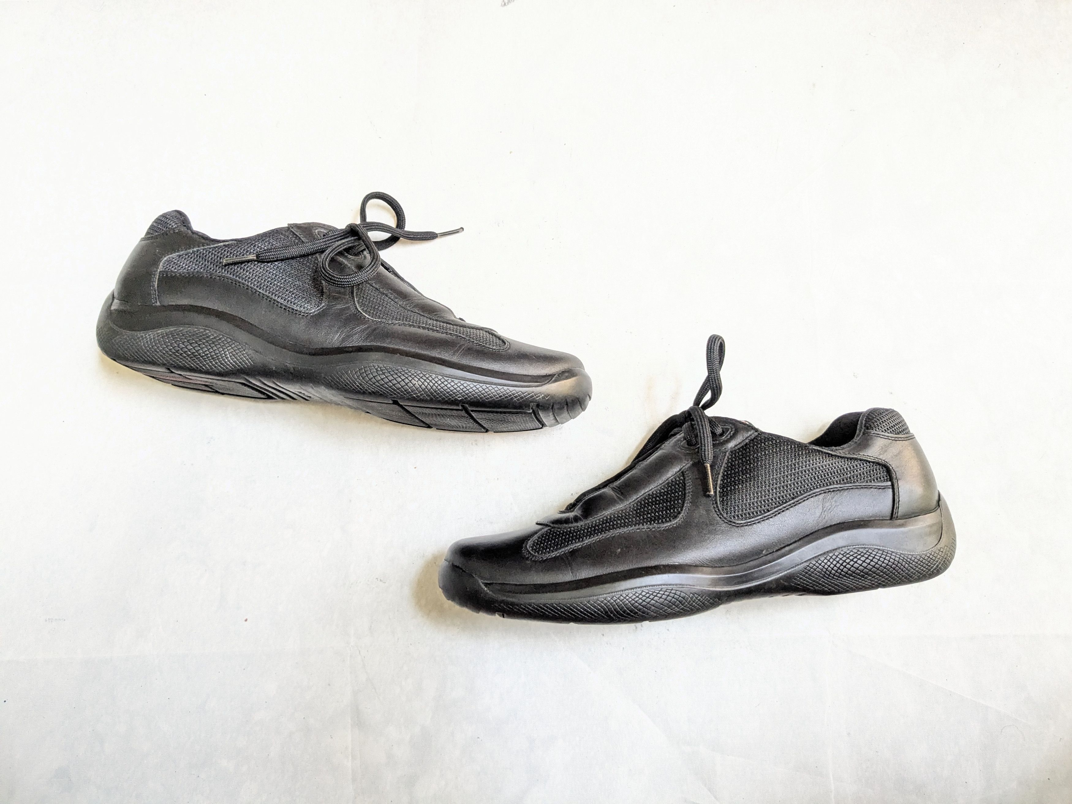 Prada Prada America's Cup Sneakers Black Leather 11 Red Size US 11 / EU 44 - 1 Thumbnail