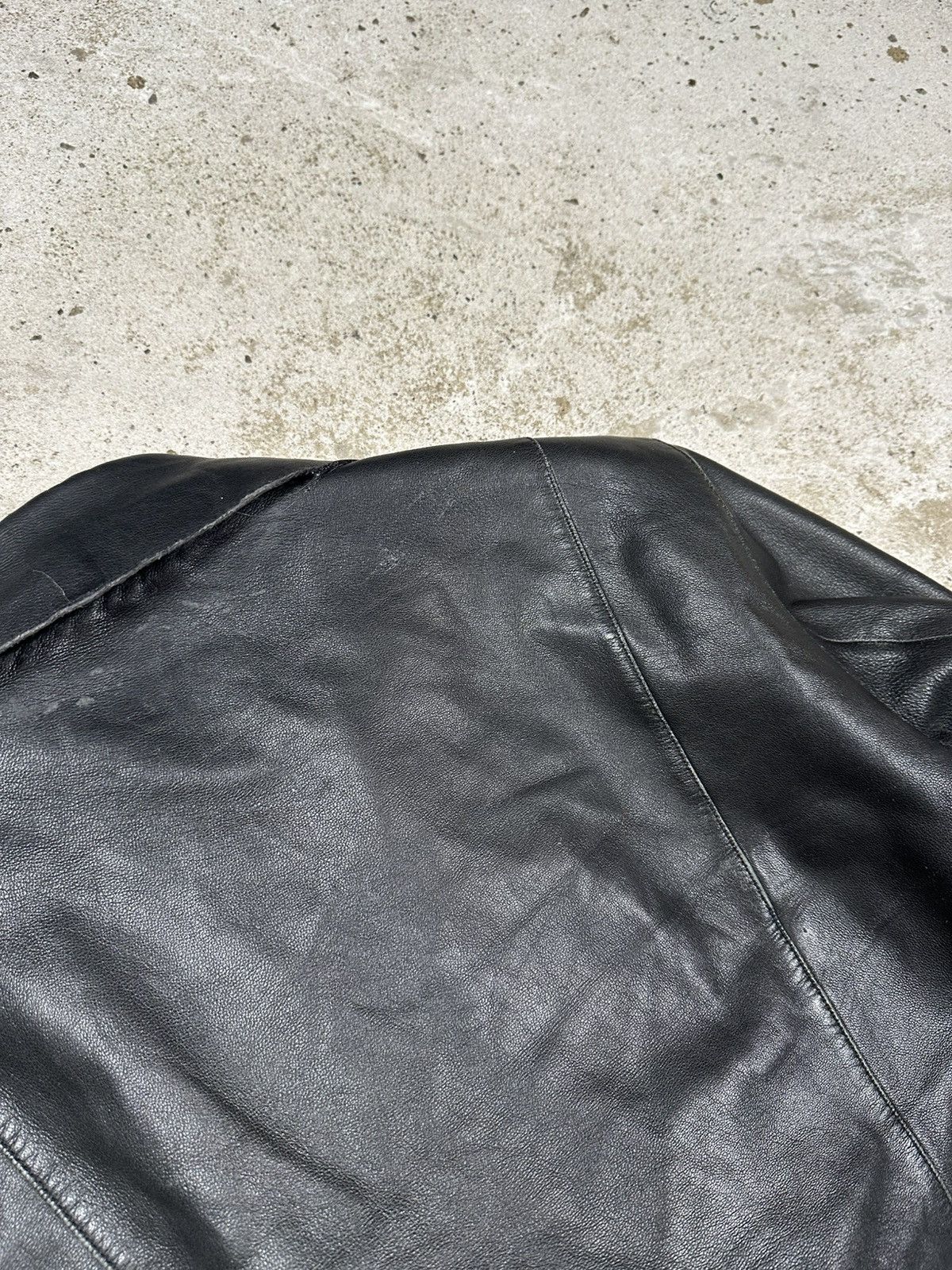 Massimo Dutti Massimo Dutti Black Sheep Leather Asymmetrical Moto Biker Size M / US 6-8 / IT 42-44 - 23 Thumbnail