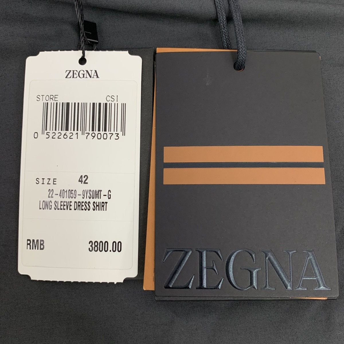 Z Zegna Zegna Black Collared Single-breasted Long Sleeve Shirt K26WX Size US XXS / EU 40 - 7 Thumbnail