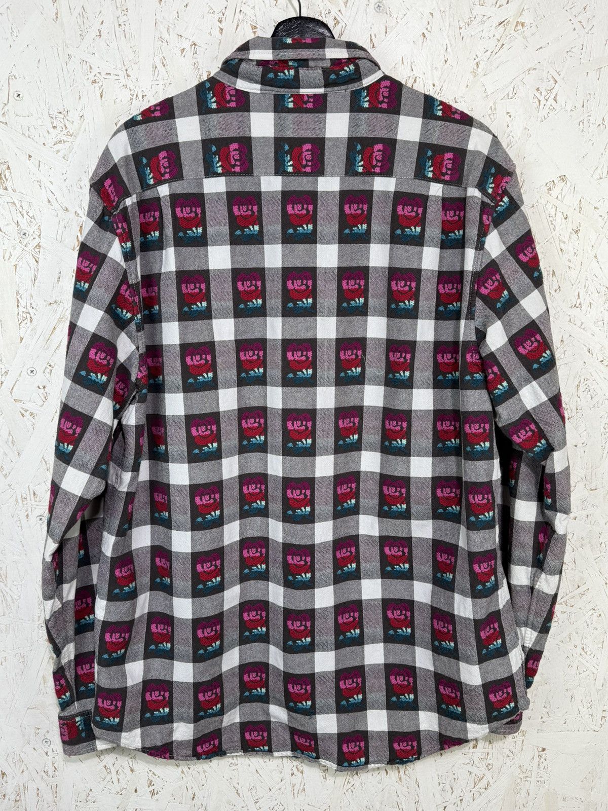 Supreme Supreme Rose Buffalo Plaid Shirt SS19 Long Sleeve Size L Size US L / EU 52-54 / 3 - 6 Thumbnail