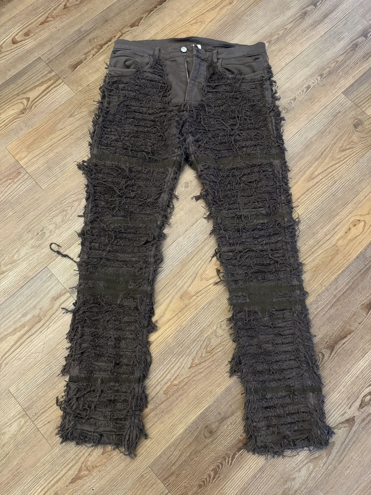 image of 1017 Alyx 9Sm x Alyx Blackmeans Denim in Brown, Men's (Size 34)