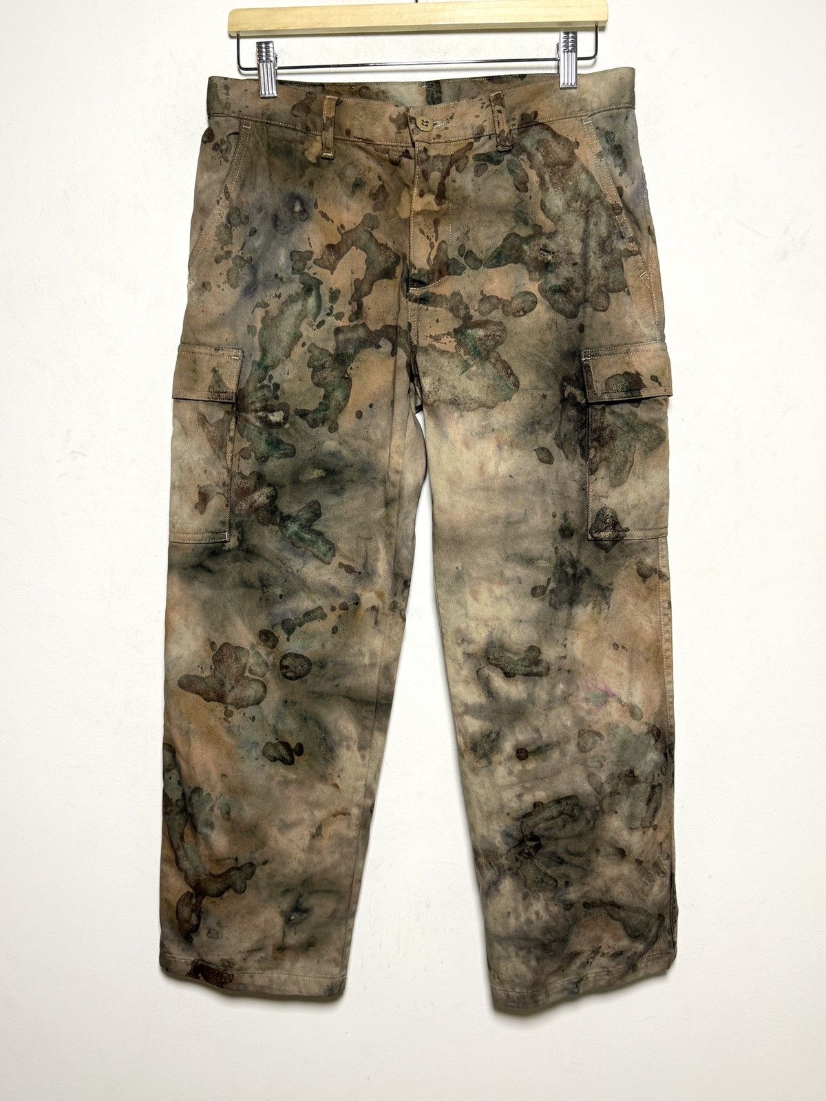 Polo Ralph Lauren ralph lauren tie dye cargo camo multipocket army pants Size US 31 - 1 Thumbnail