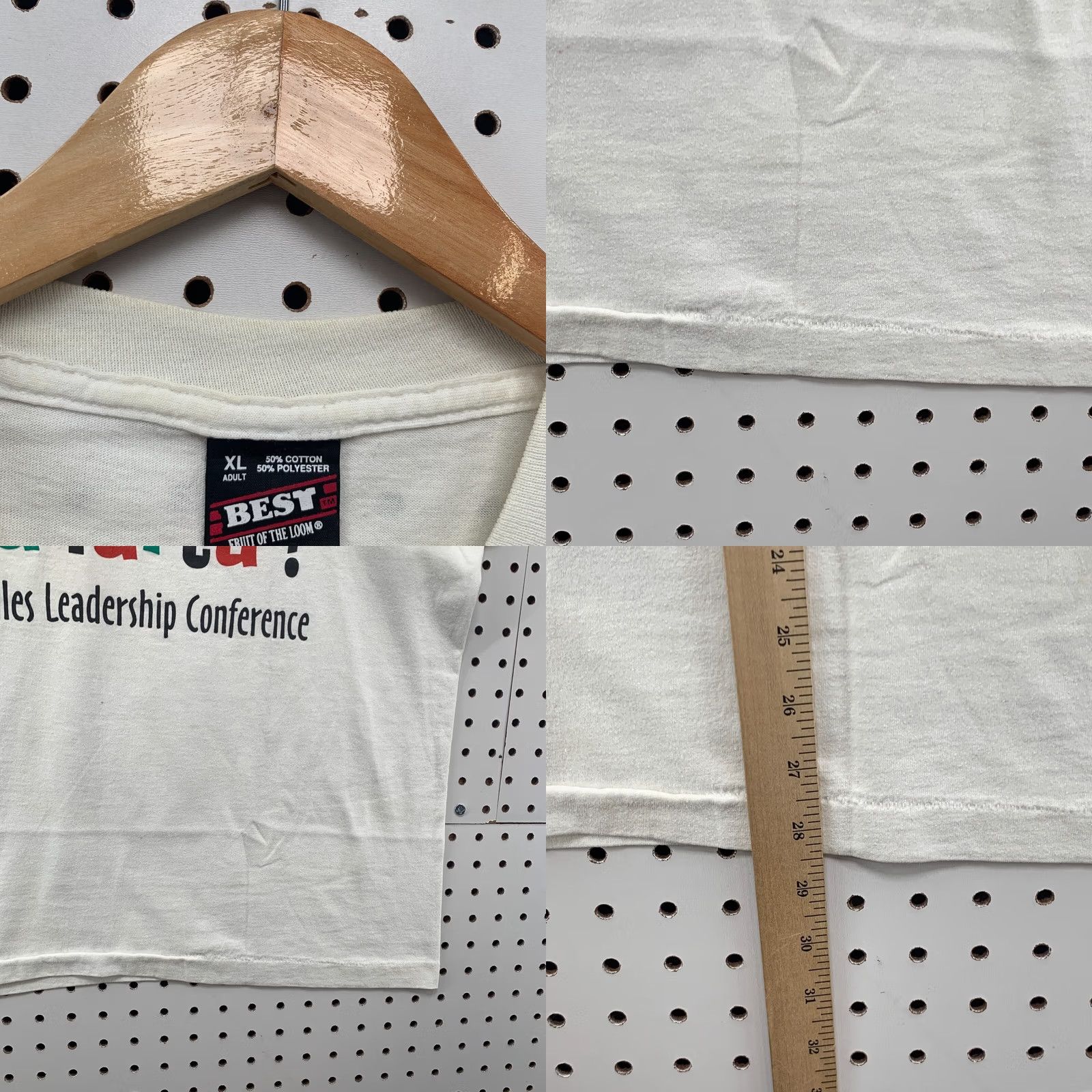 Fruit Of The Loom VINTAGE Wausau Shirt White 1994 Viva Vallarta Single Stitch Mens XL 23x28.5 T-Shirt Fruit of the Loom 90s Beach Size US XL / EU 56 / 4 - 9 Thumbnail