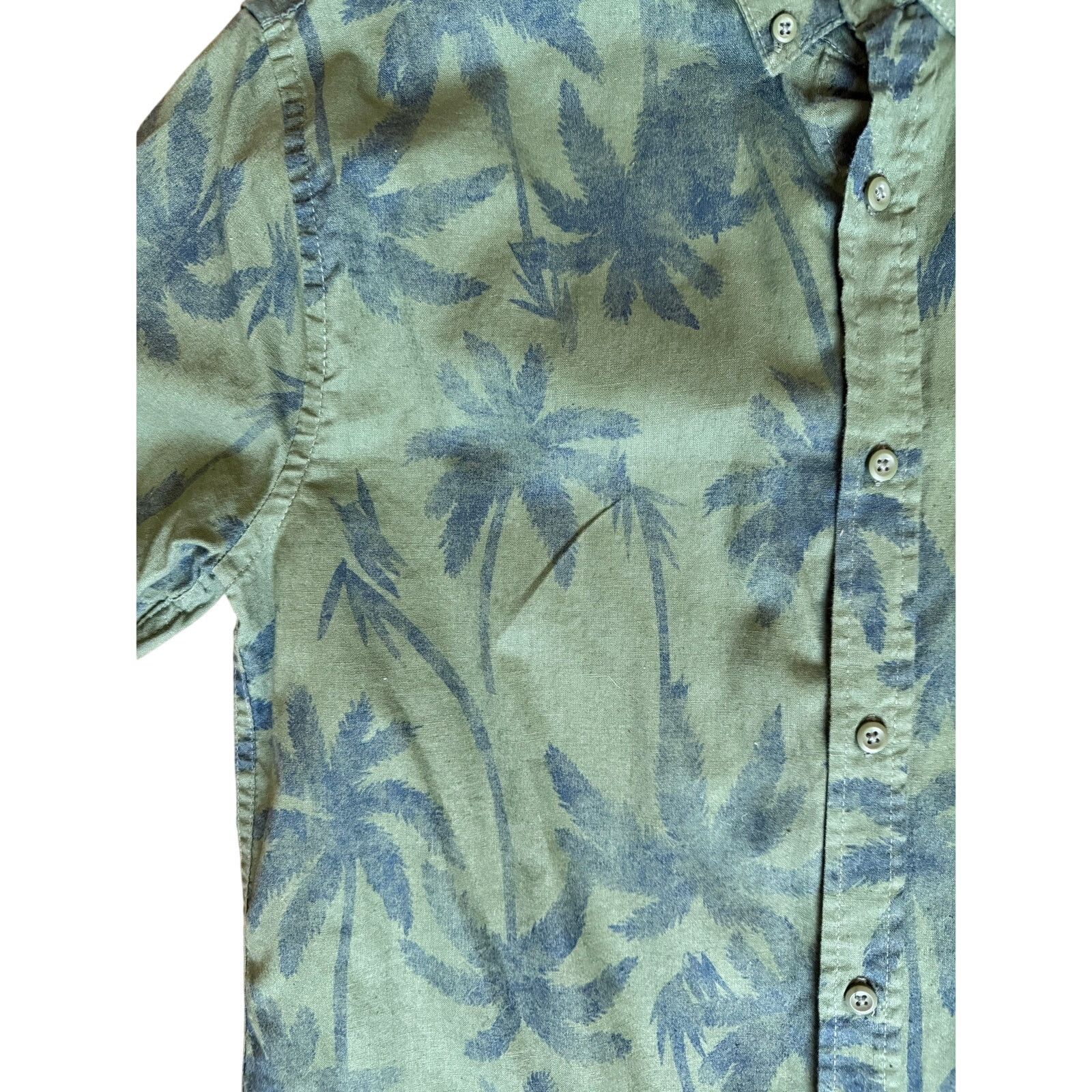 Onia Onia Jack Short-sleeved Hawaiian Palm Tree Camp Shirt Size US S / EU 44-46 / 1 - 3 Thumbnail