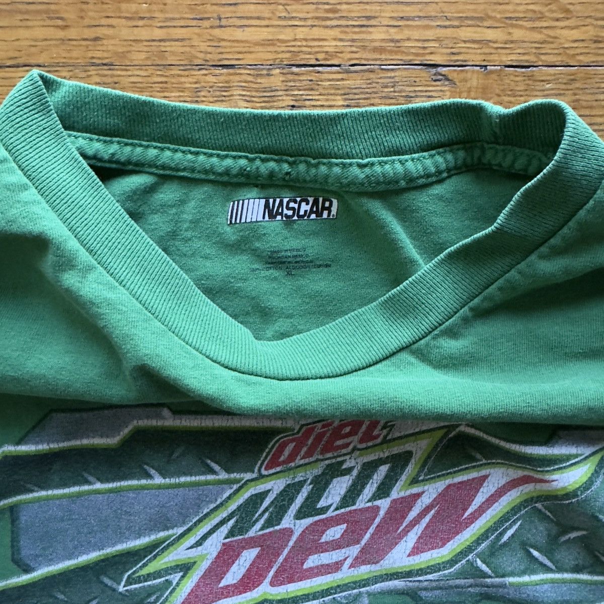 Vintage NASCAR Dale Jr Mountain Dew Racing Tee XL Size US XL / EU 56 / 4 - 2 Thumbnail