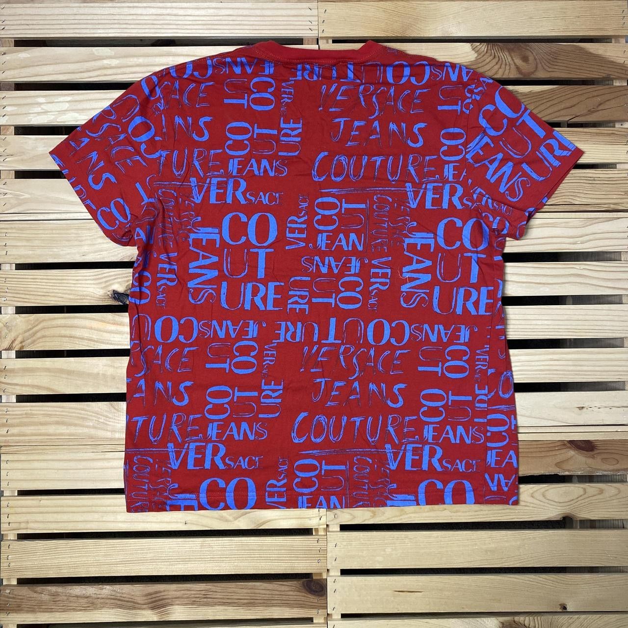 Versace Jeans Couture Versace Jeans Couture Red Doodle Graffiti Tee Size XL Size US XL / EU 56 / 4 - 2 Thumbnail