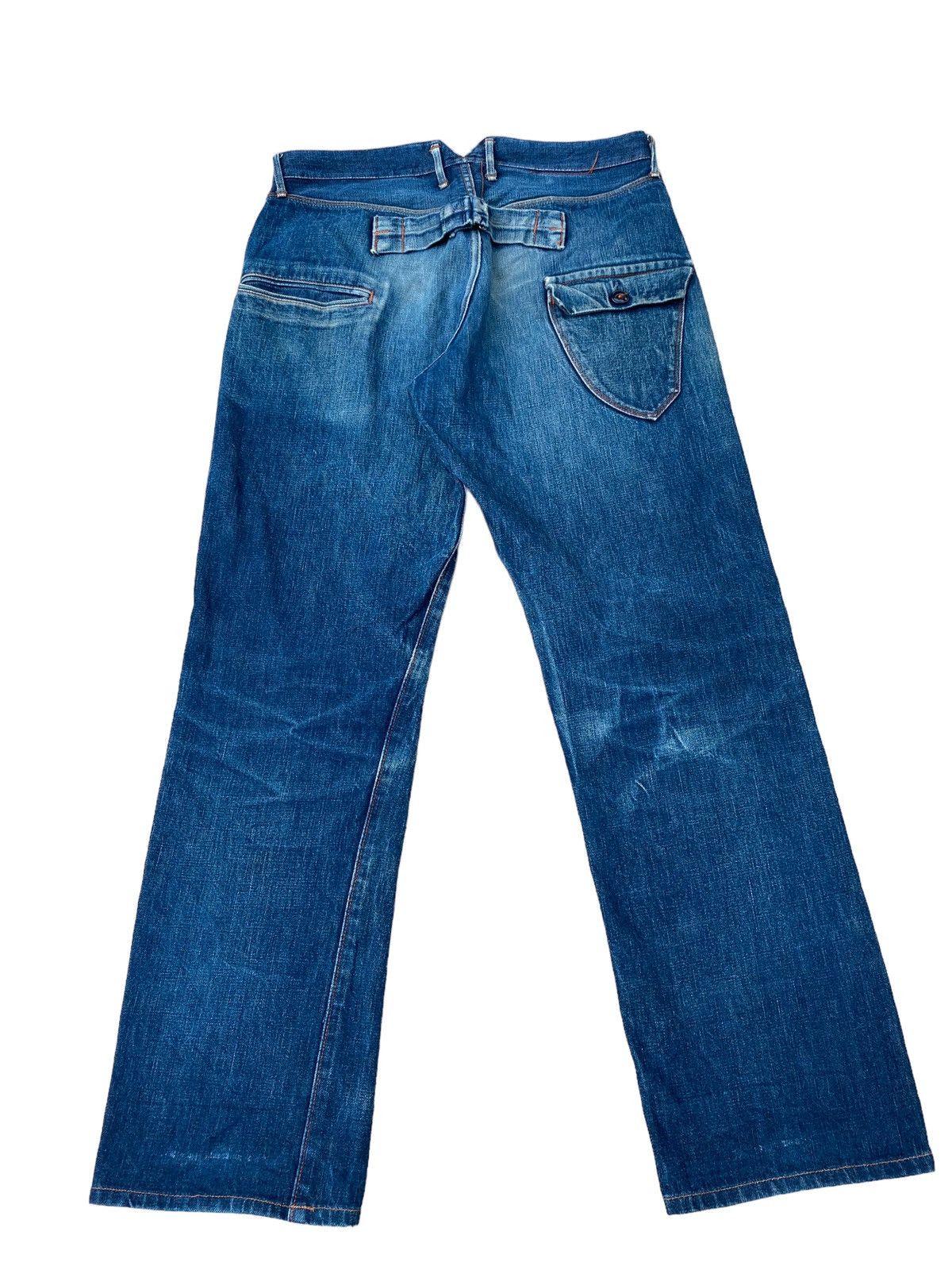 Hiroshi Kato Vintage Kato Red Line Selvedge Buckle Back Pant Size US 31 - 2 Thumbnail