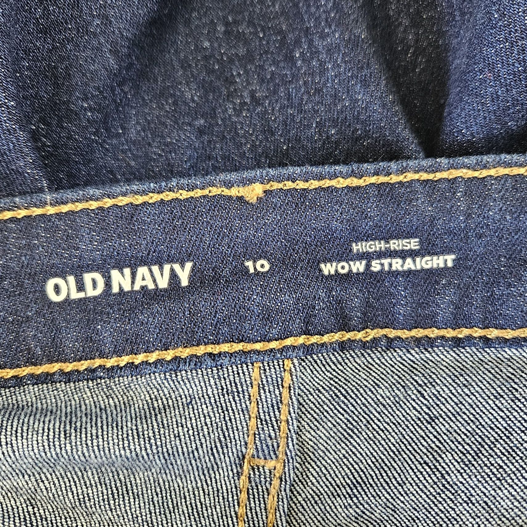 Old Navy VINTAGE? No. Old Navy Womens Wow Straight Jeans Sz 10 Blue Dark Wash High Rise Size 32" / US 10 / IT 46 - 7 Thumbnail