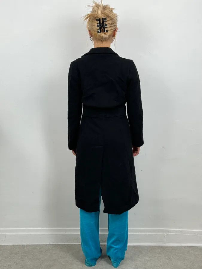 Dries Van Noten Dries Van Noten Black Classy Wool Trench Coat Size S / US 4 / IT 40 - 2 Thumbnail