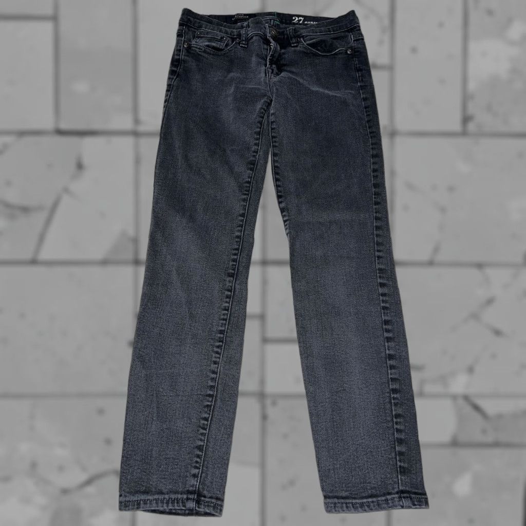 J.Crew J.CREW Toothpick Ankle Jeans Black Women’s Size 26 Regular Size 26" / US 2 / IT 38 - 1 Thumbnail