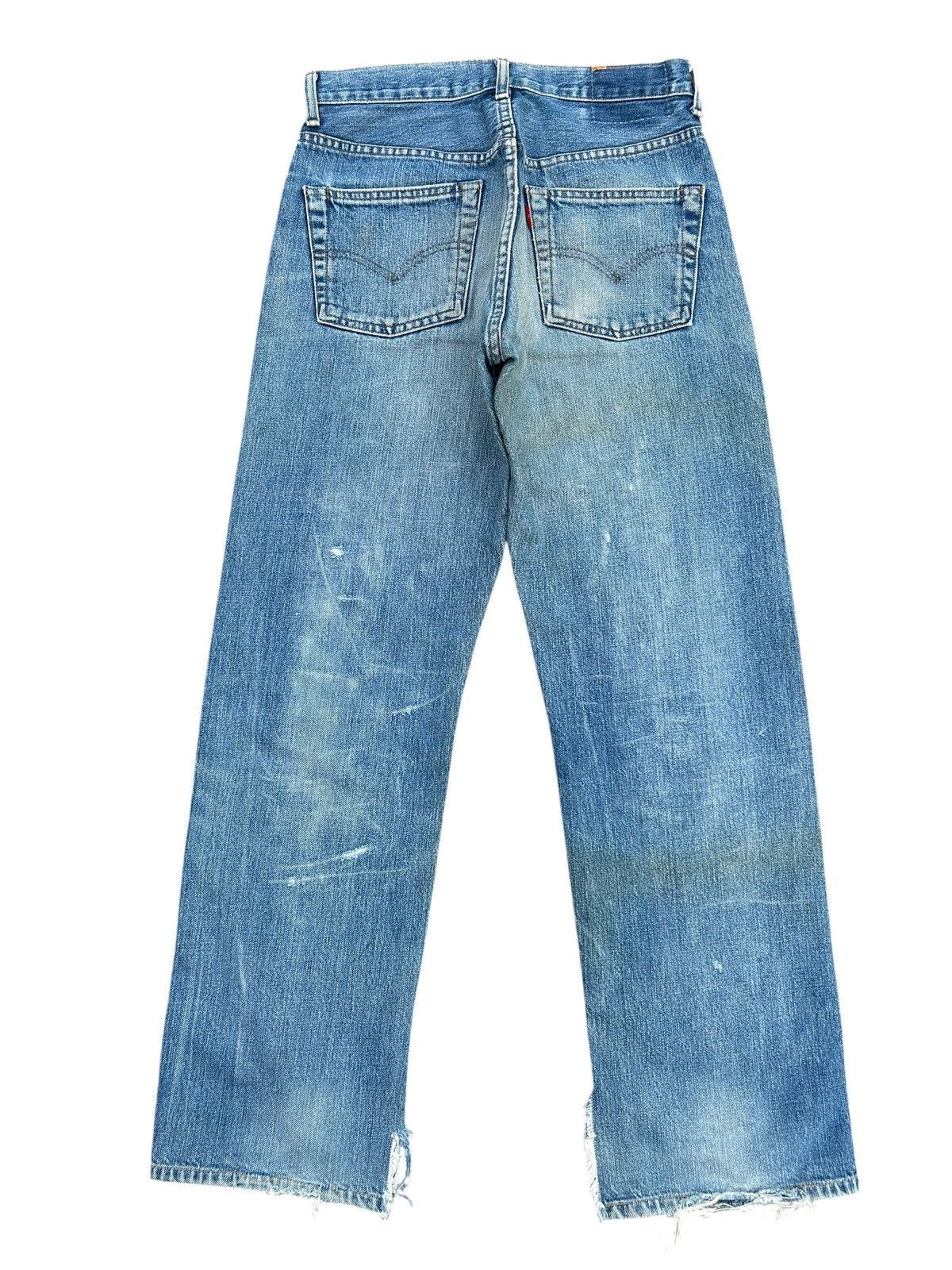 Kapital Vintage Levis Big E Selvedge Thrashed Denim Jeans Size US 29 - 3 Thumbnail