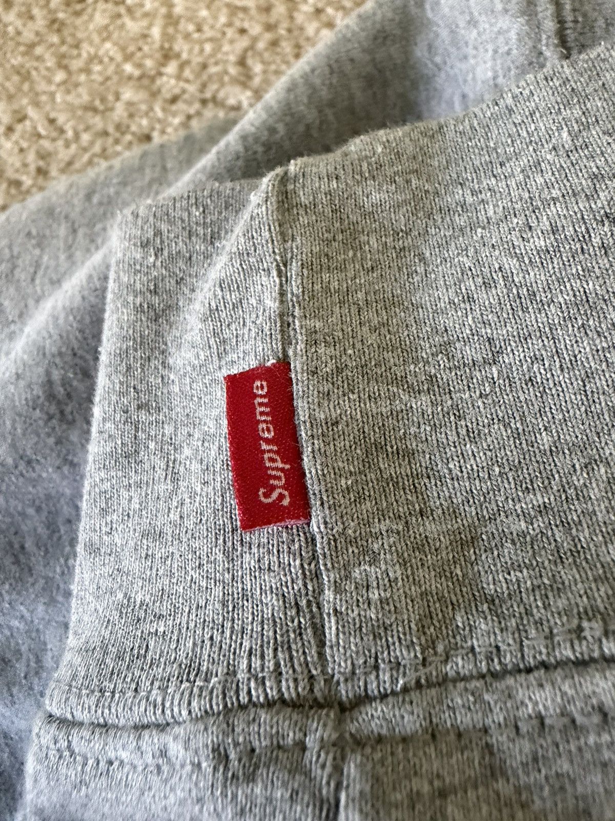 Supreme Supreme Plaid Arc Crewneck 'Heather Grey' | Grailed